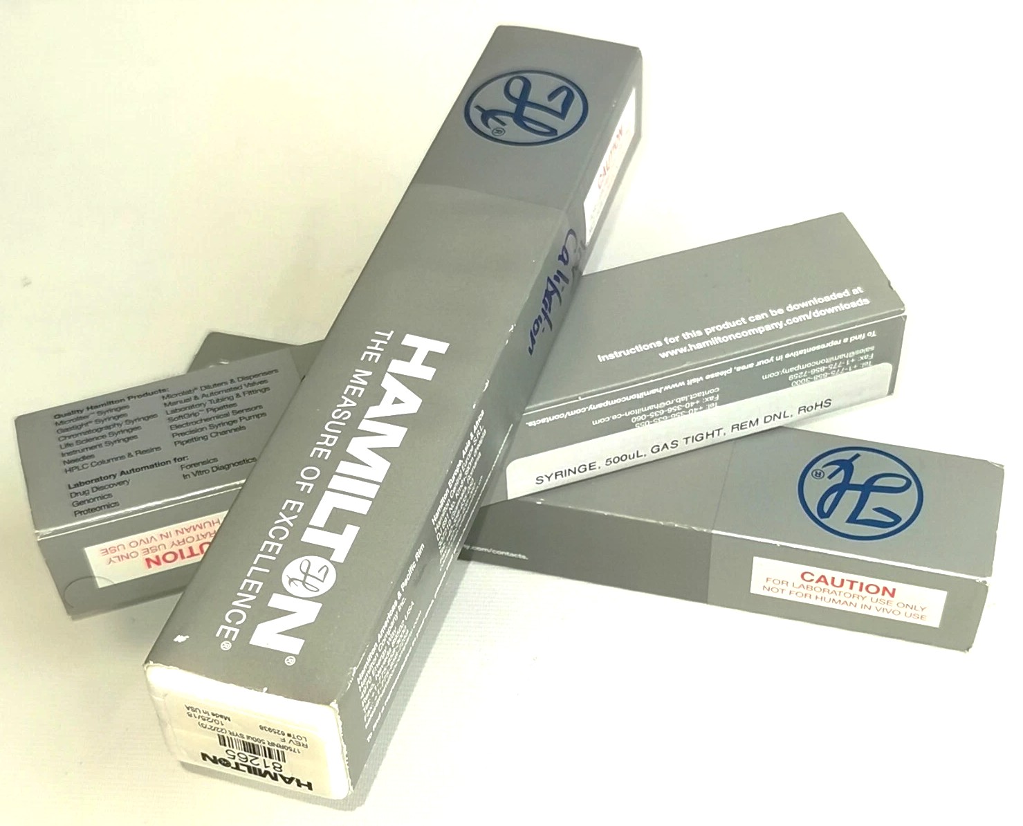 Used Hamilton 81265 Gastight (#1750RNR) 500μL Injection Syringe