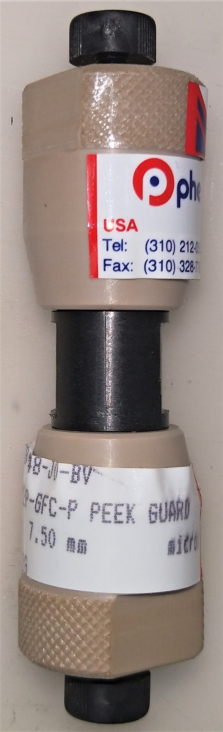 New Open Box Phenomenex Polysep-GFC-P 3000 HPLC Column with 50mm PEEK Guard (300mm x 7.5mm)