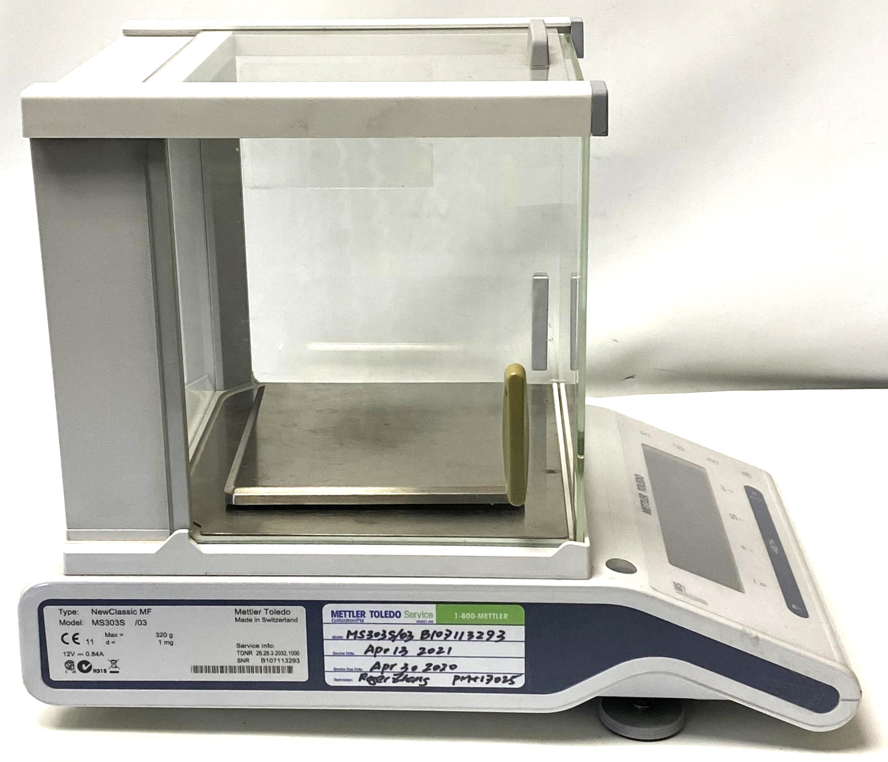 Used Mettler Toledo NewClassic MF MS303S Analytical Balance (320g x 1mg)