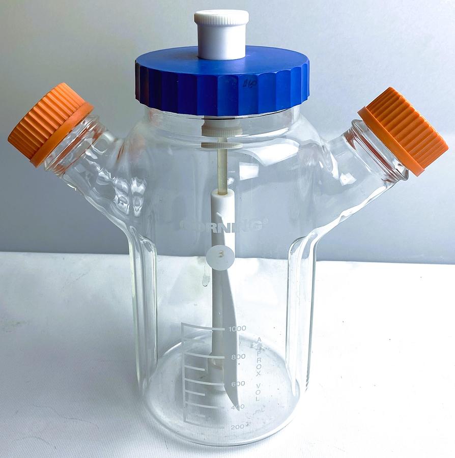 Used Corning ProCulture 4502-1L Double Sidearm Spinner Flask (1000mL)