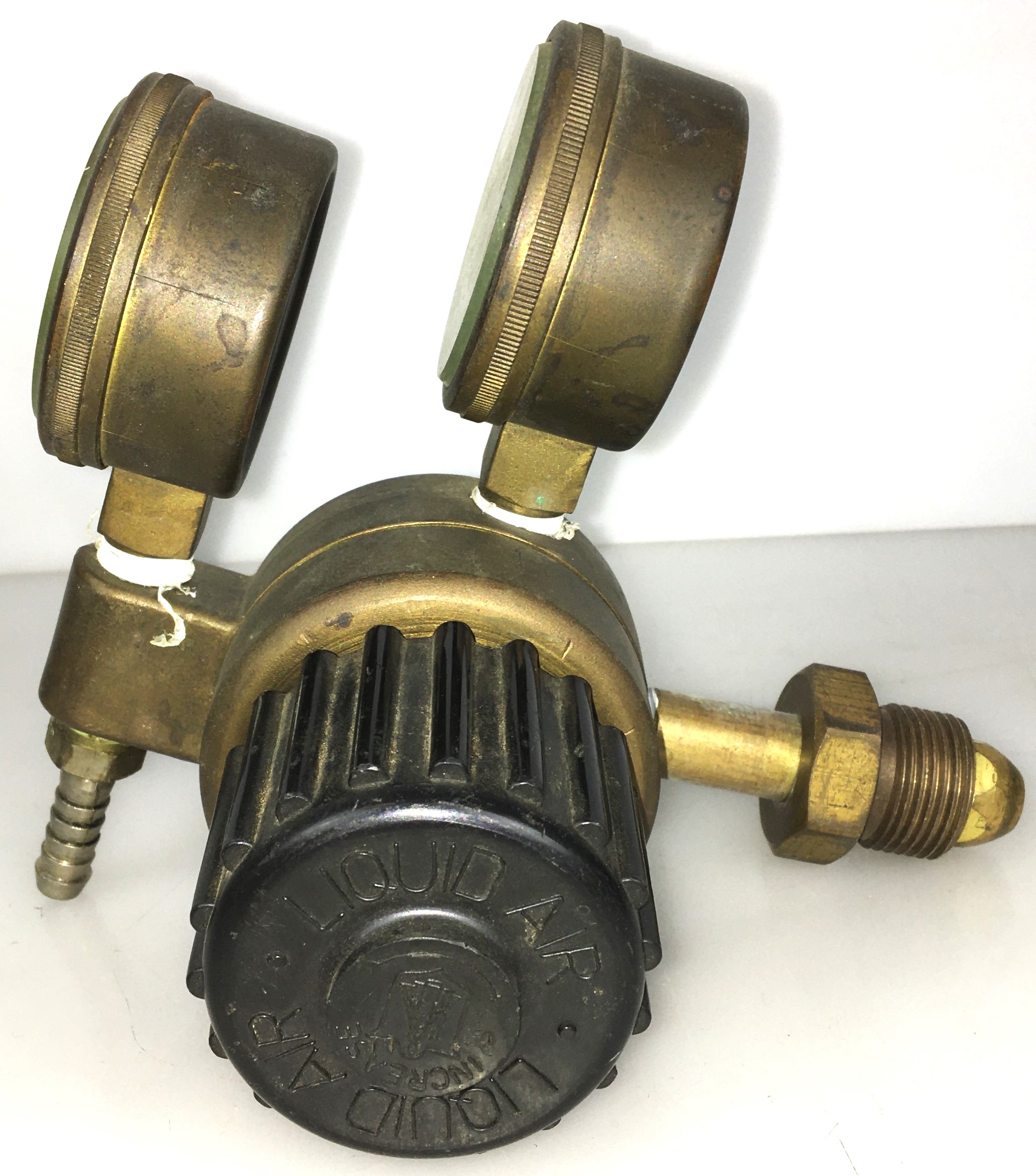 Used Liquid Air 151-1137 Brass Nitrogen Regulator - CGA 580