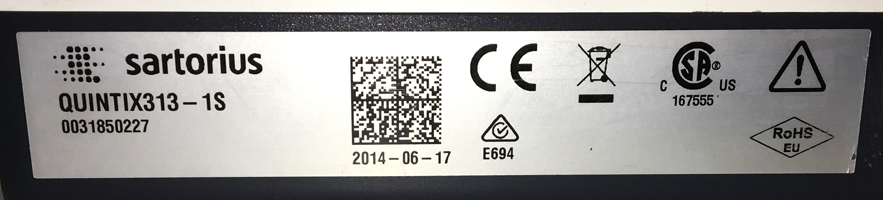 Used Sartorius Quintix 313-1S Precision Balance (310g x 0.001g)