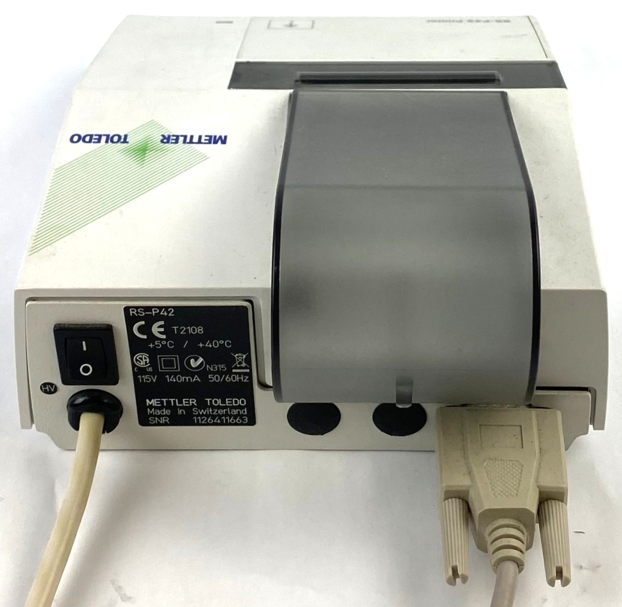 Used Mettler Toledo RS-P42 Printer for Balance