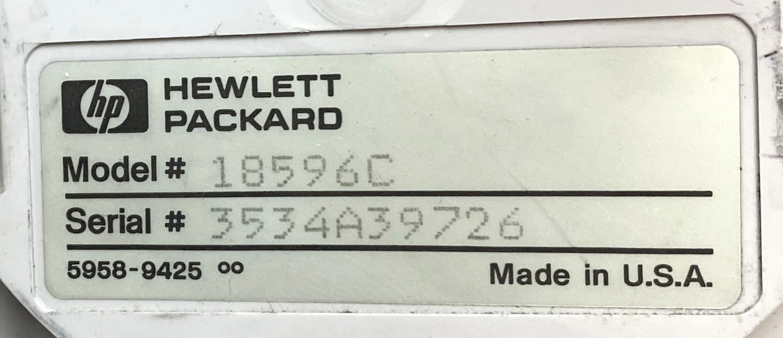 Used Hewlett Packard 18596C  Automatic Liquid Sampler Tray (100-Place)