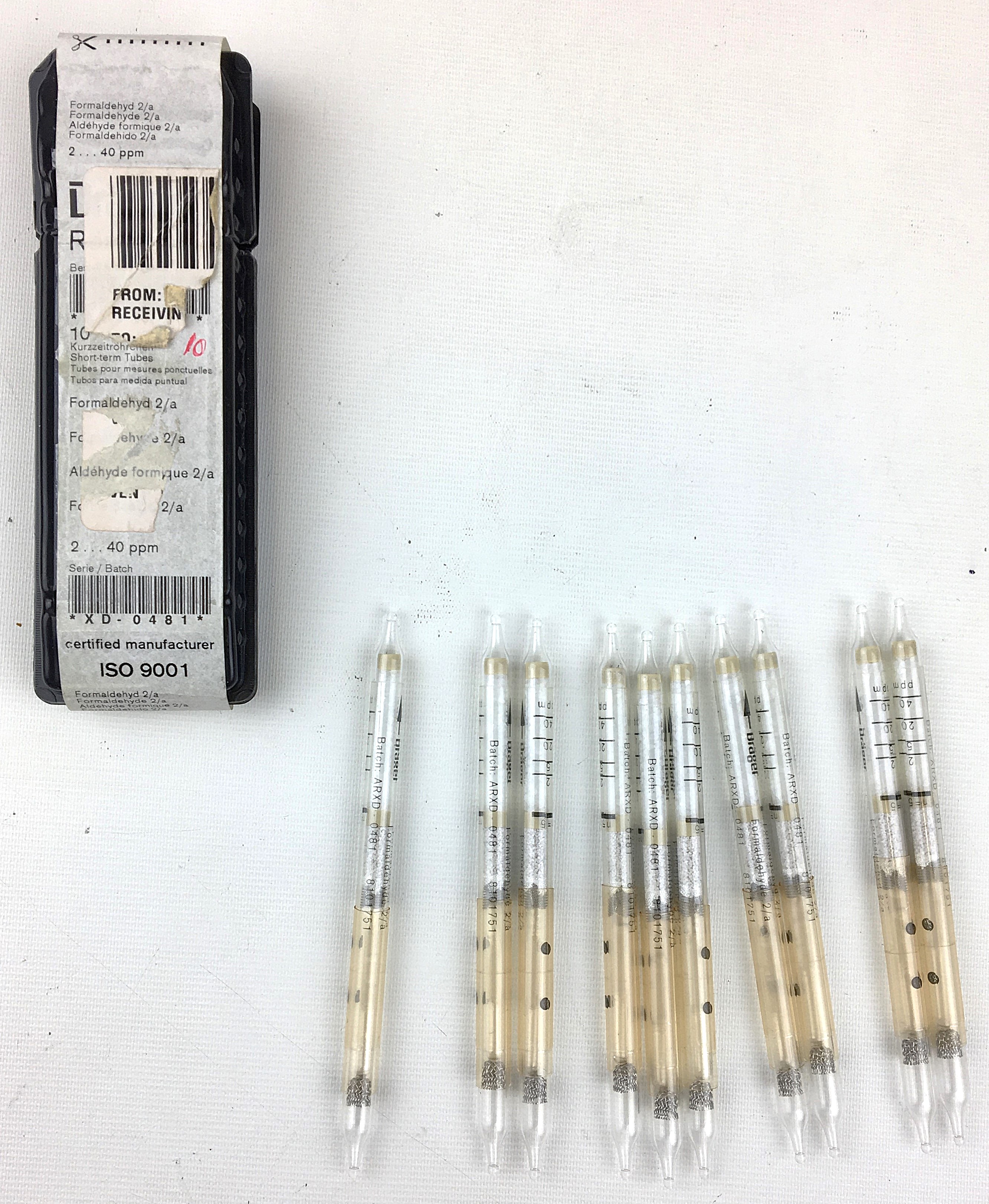 Used Drager Accuro Multi-Gas Detector Pump with Assorted Tubes
