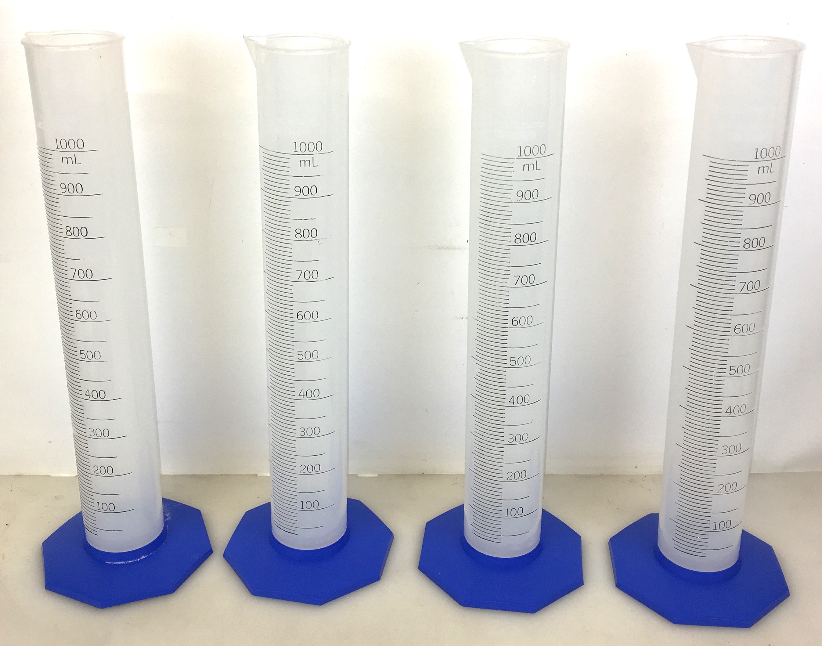 Used Nalgene 3662-1000 Plastic Graduated Cylinder - 1L