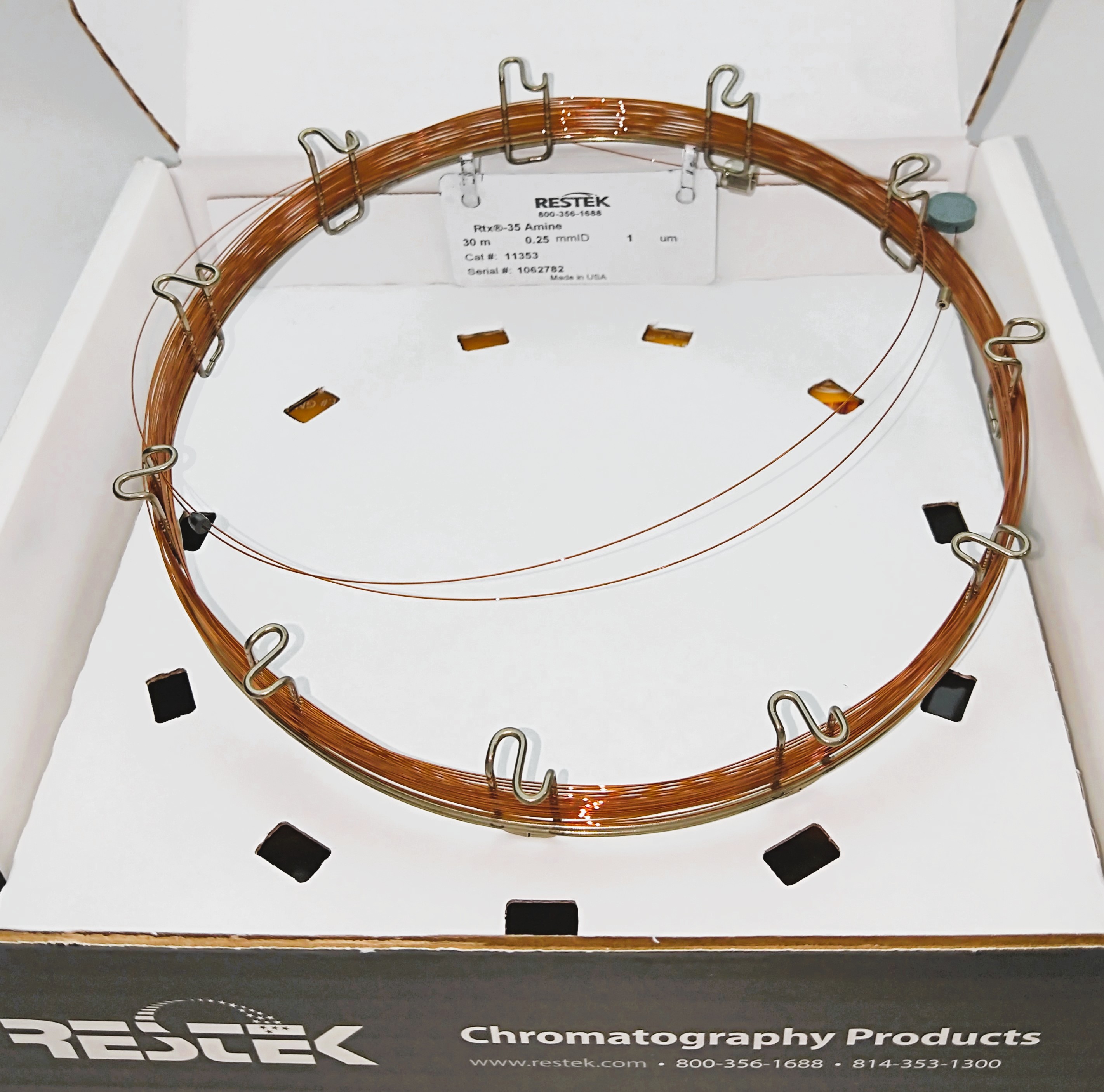 Used Restek Rtx-35 Amine (11353) Capillary Column (30M x 0.25mm x 1µm)