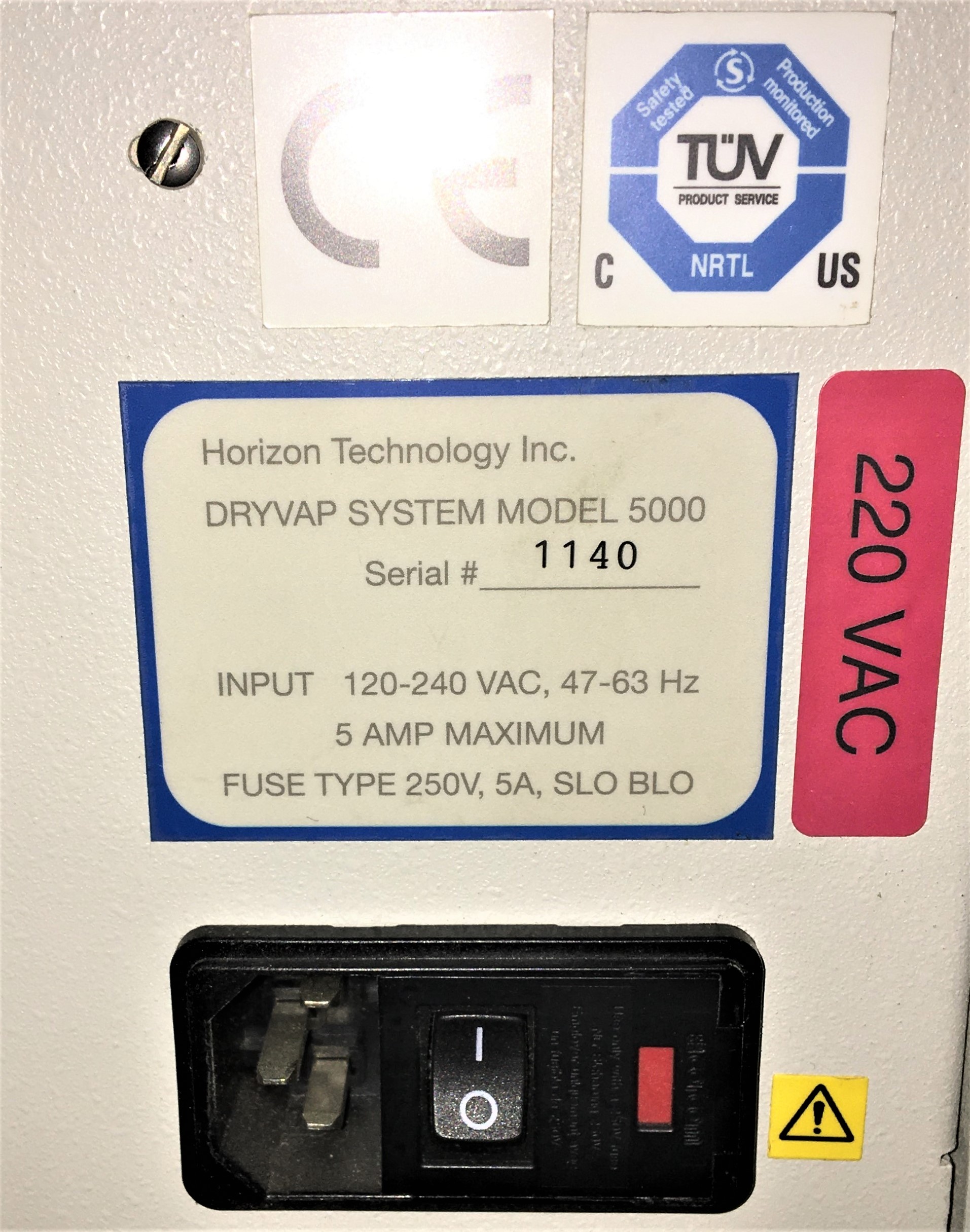 Used Horizon DryVap 5000 Concentration System