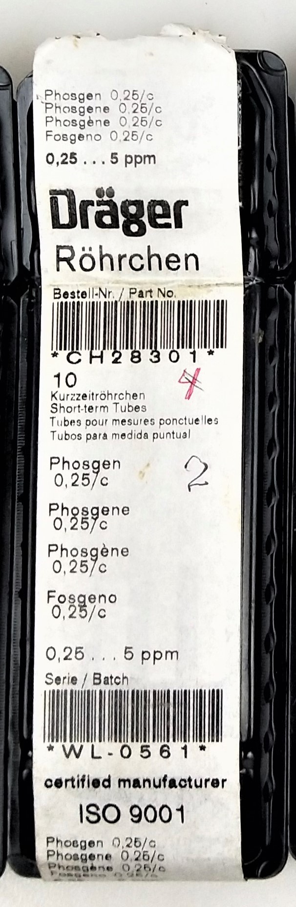 Used Drager Model 31 Multi-Gas Detector Pump with Assorted Tubes