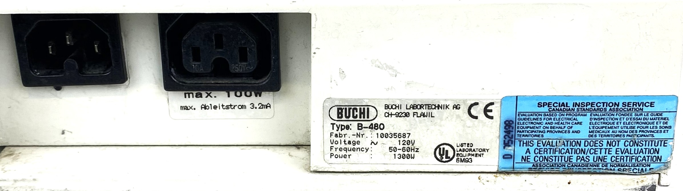 Used Buchi B-480 Heated Water Bath for Rotary Evaporator (5L)
