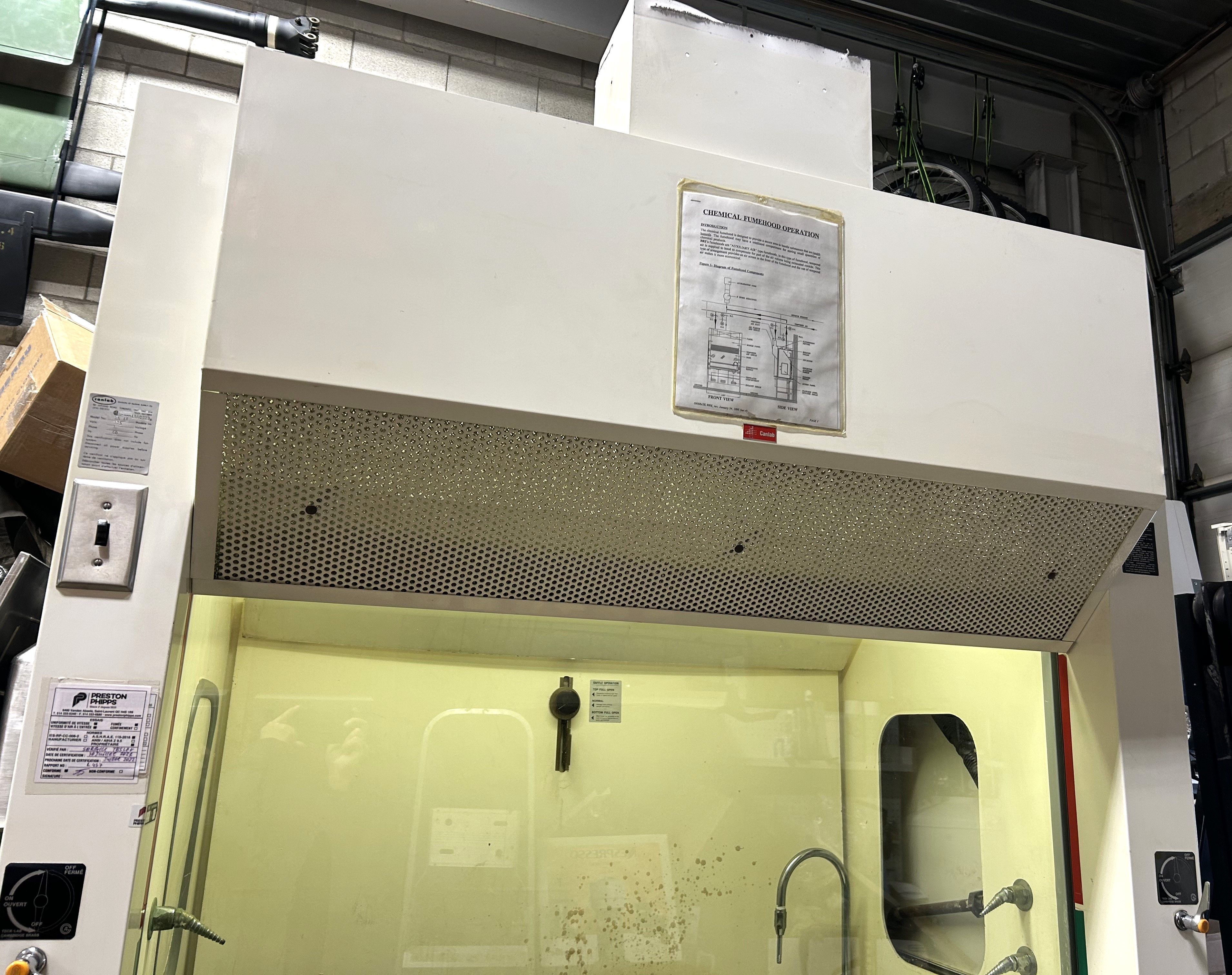 Used CanLab 15IA 4-Ft Fume Hood