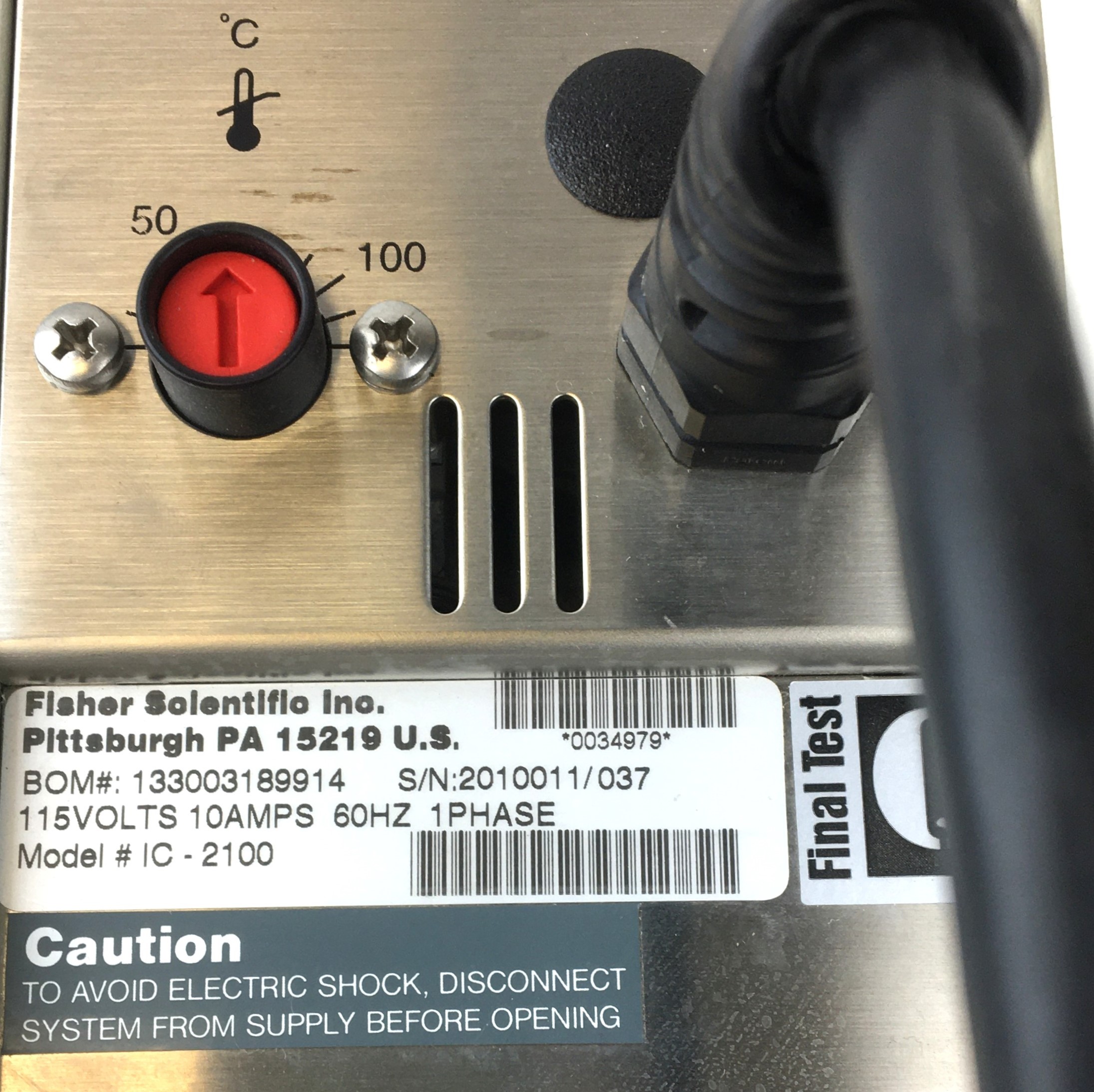 Used Fisher Isotemp 2100 Immersion Circulator