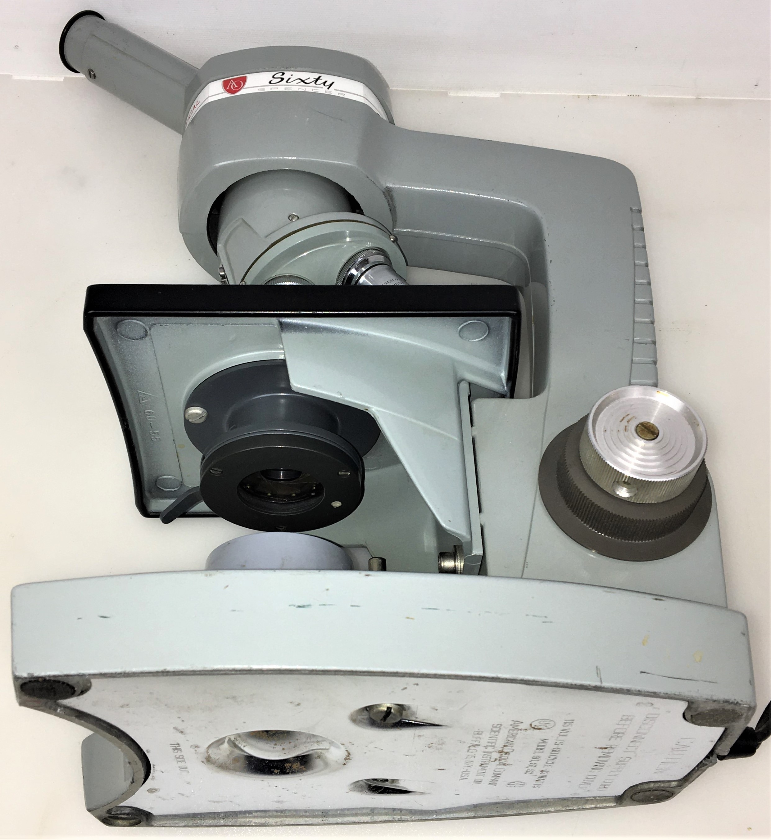 Used American Optical Spencer Sixty Monocular Microscope - 100X to 970X