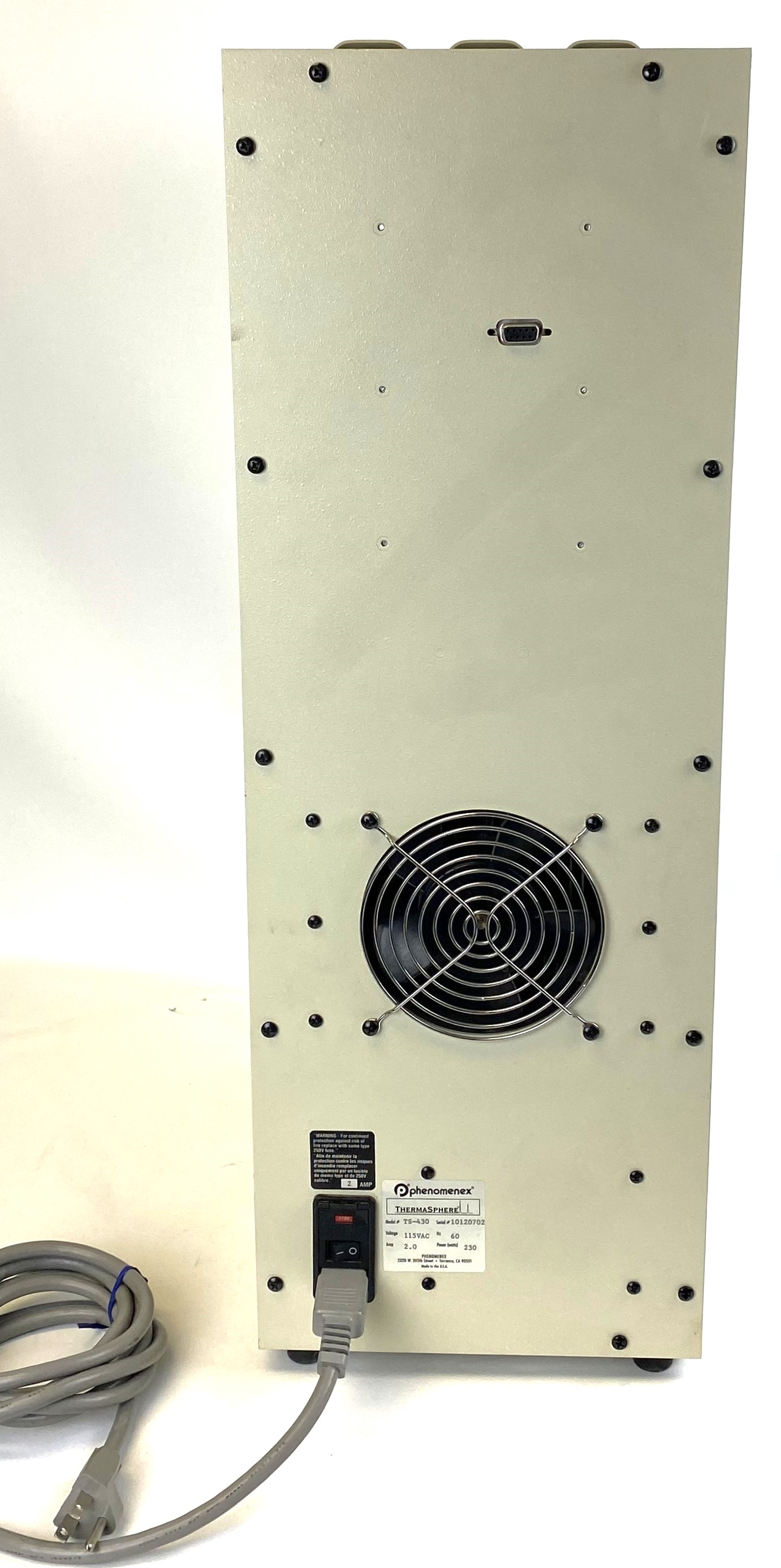 Used Phenomenex ThermaSphere TS-430 HPLC Column Chiller-Heater