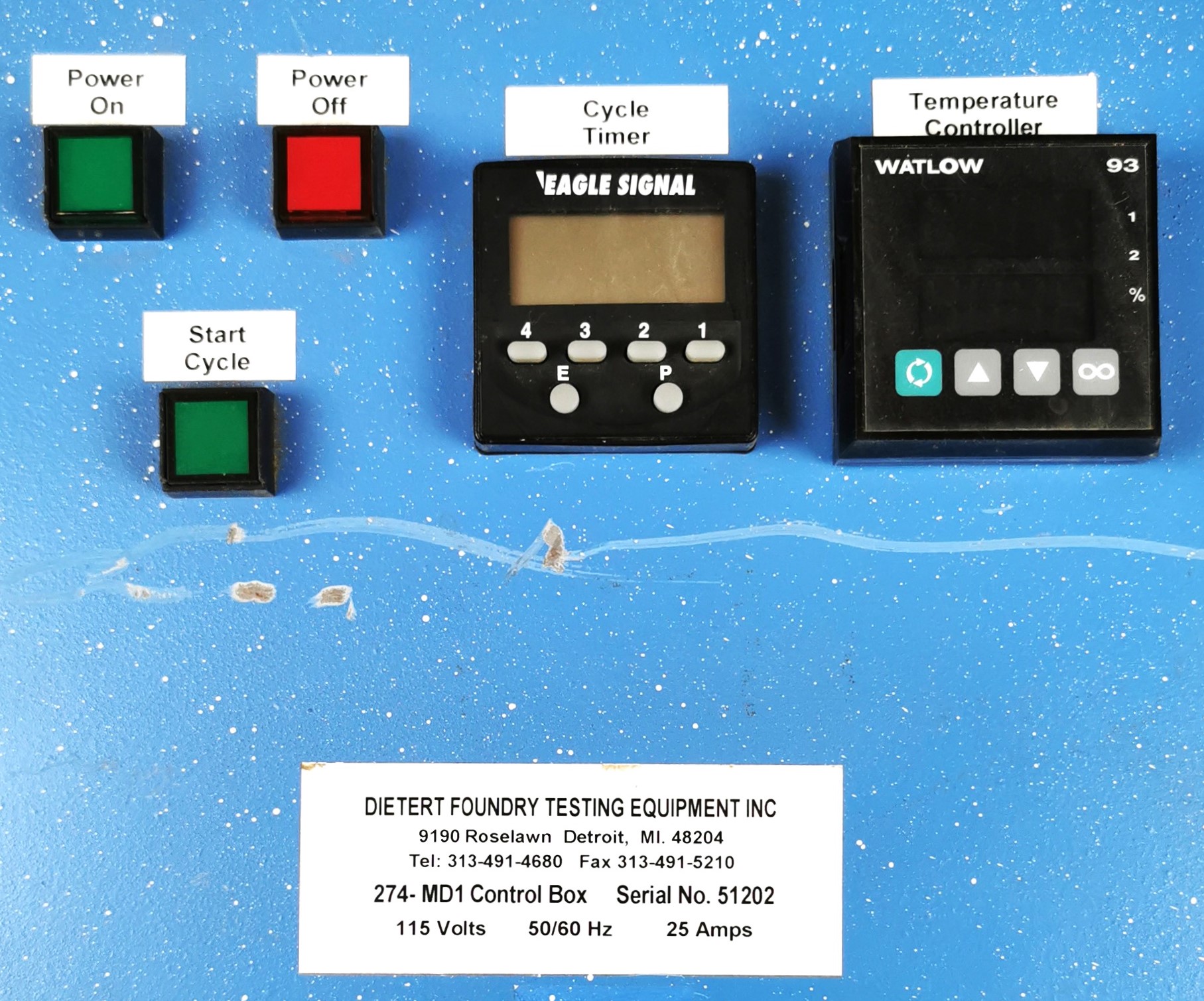 Used Dietert 278-B-MD1 Moisture Teller with 274 Control Box