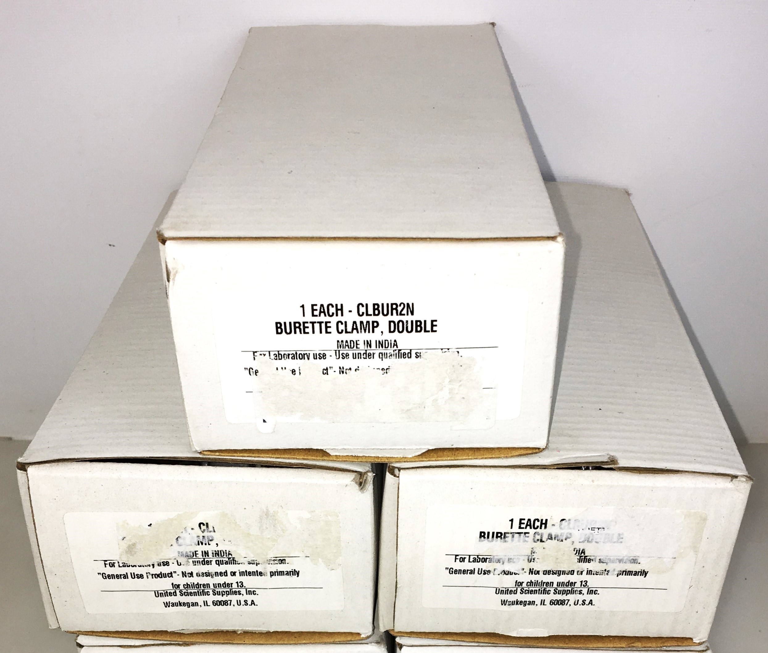 New Open Box United Scientific CLBUR2N Double Buret Clamp