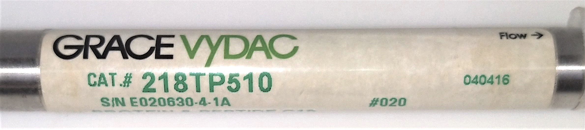 Used Vydac 218TP510 C18 Semi-Preparative HPLC Column (25 cm × 10 mm x 5µm)