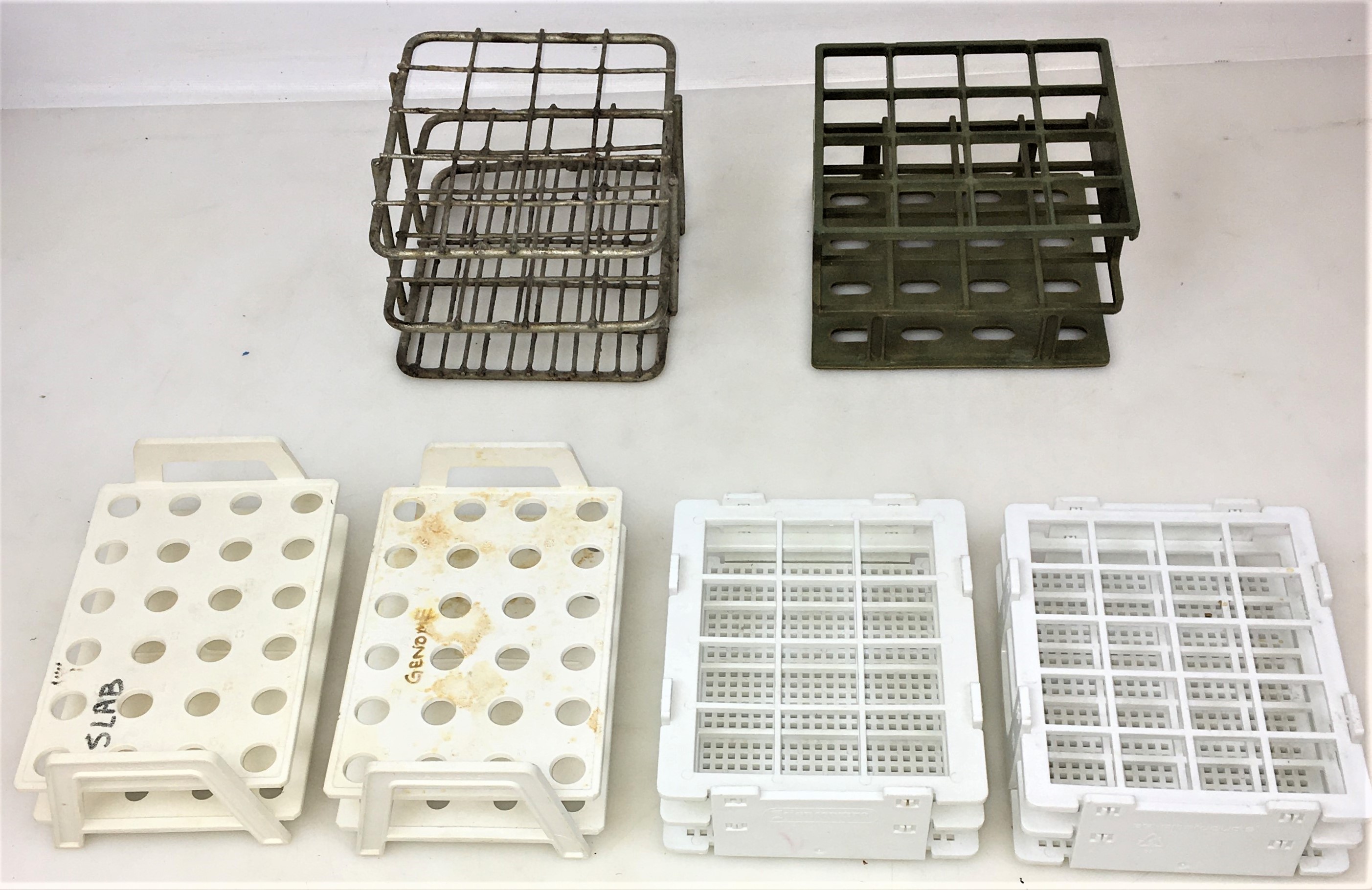 Used Test Tube Racks - Box of 20 Assorted Racks