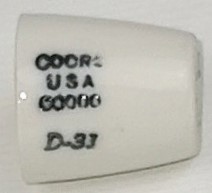 New Open Box CoorsTek 60101 Porcelain High-Form Crucible - 1.3mL