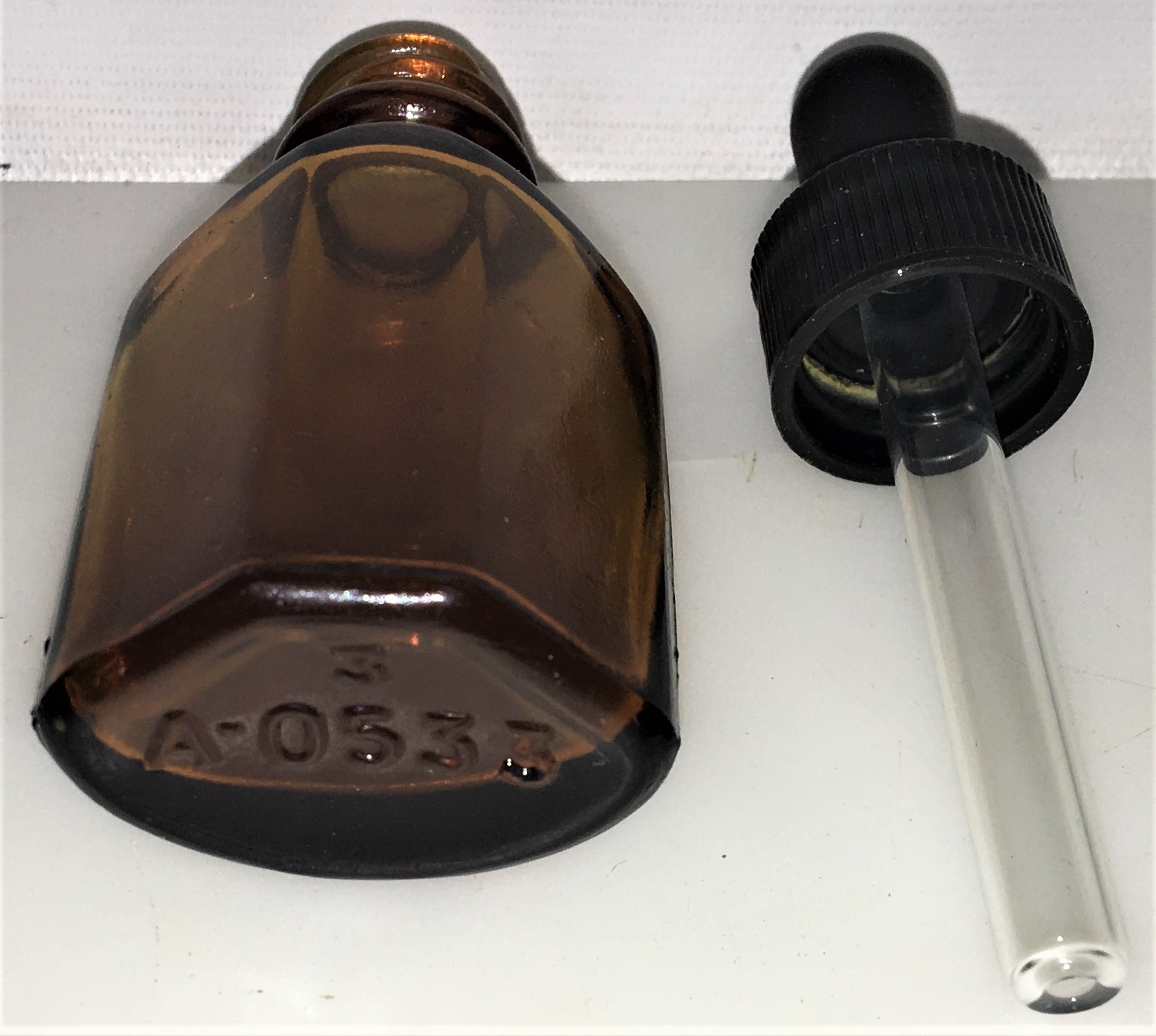 New Open Box Lot of Amber Glassware and Plasticware - Bottles and Jars