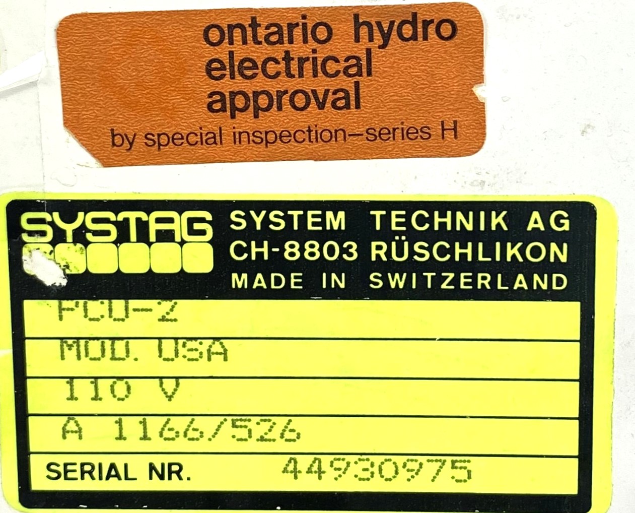 Used Kinematica Polytron PT10-20-3500 Homogenizer with PCU-2 Control and G5-75W Probe