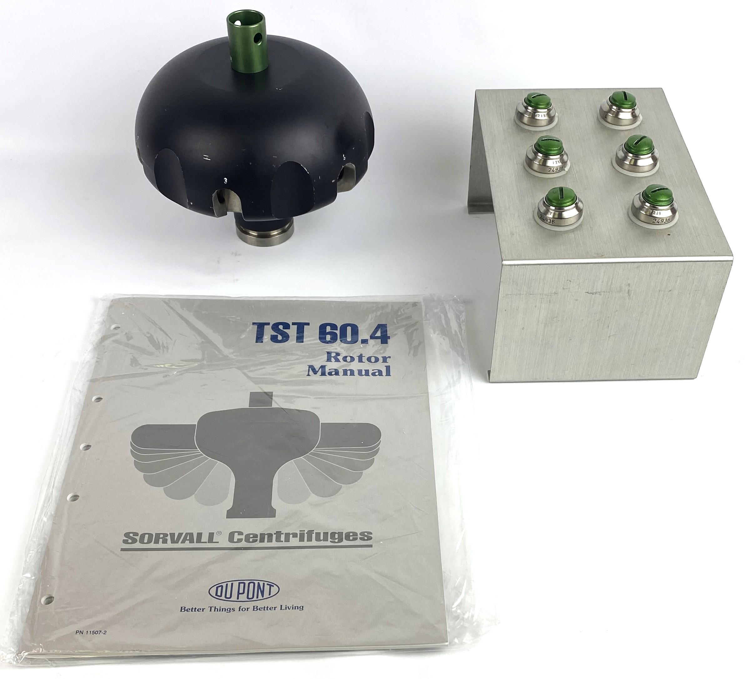 Used Sorvall TST-60.4 Swing-Out Rotor with Rack of Tubes (6 × 4.4mL)