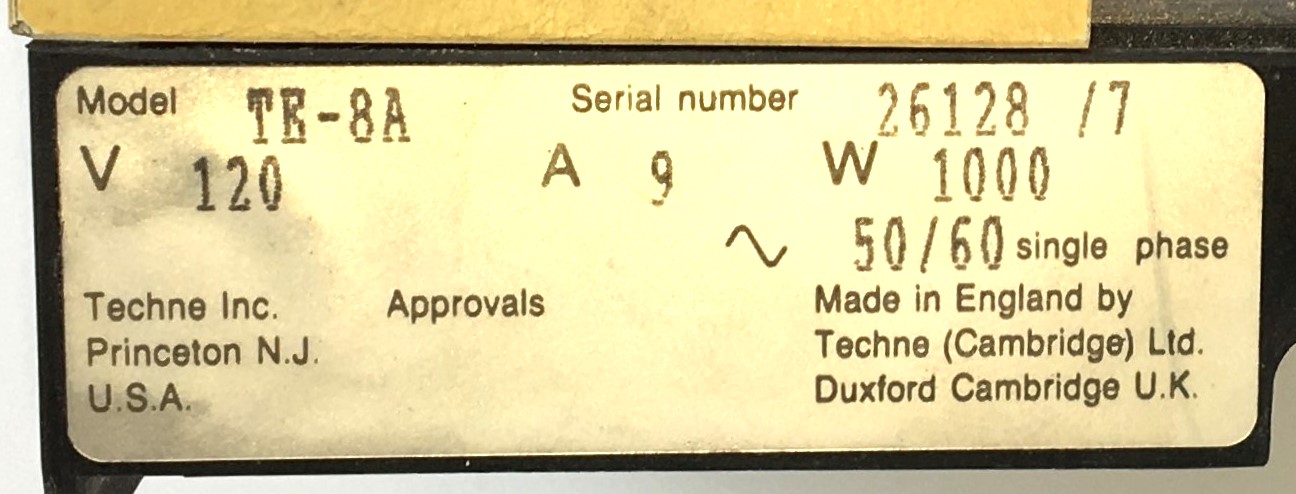 Used Techne RB-5 Immersion Chiller-Bath with Tempette TE-8A Circulator