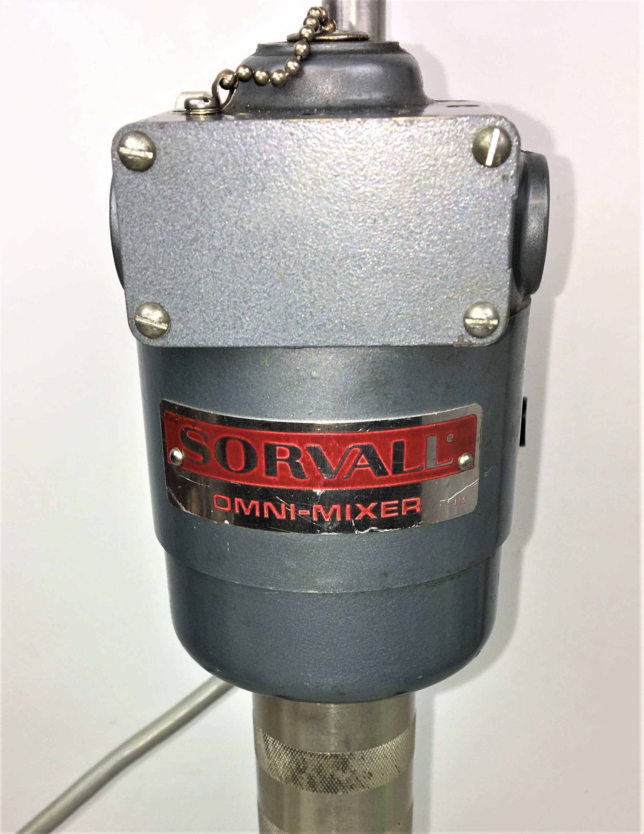 Used Sorvall Omni-Mixer 17150 Homogenizer with Sealed Chamber Assembly
