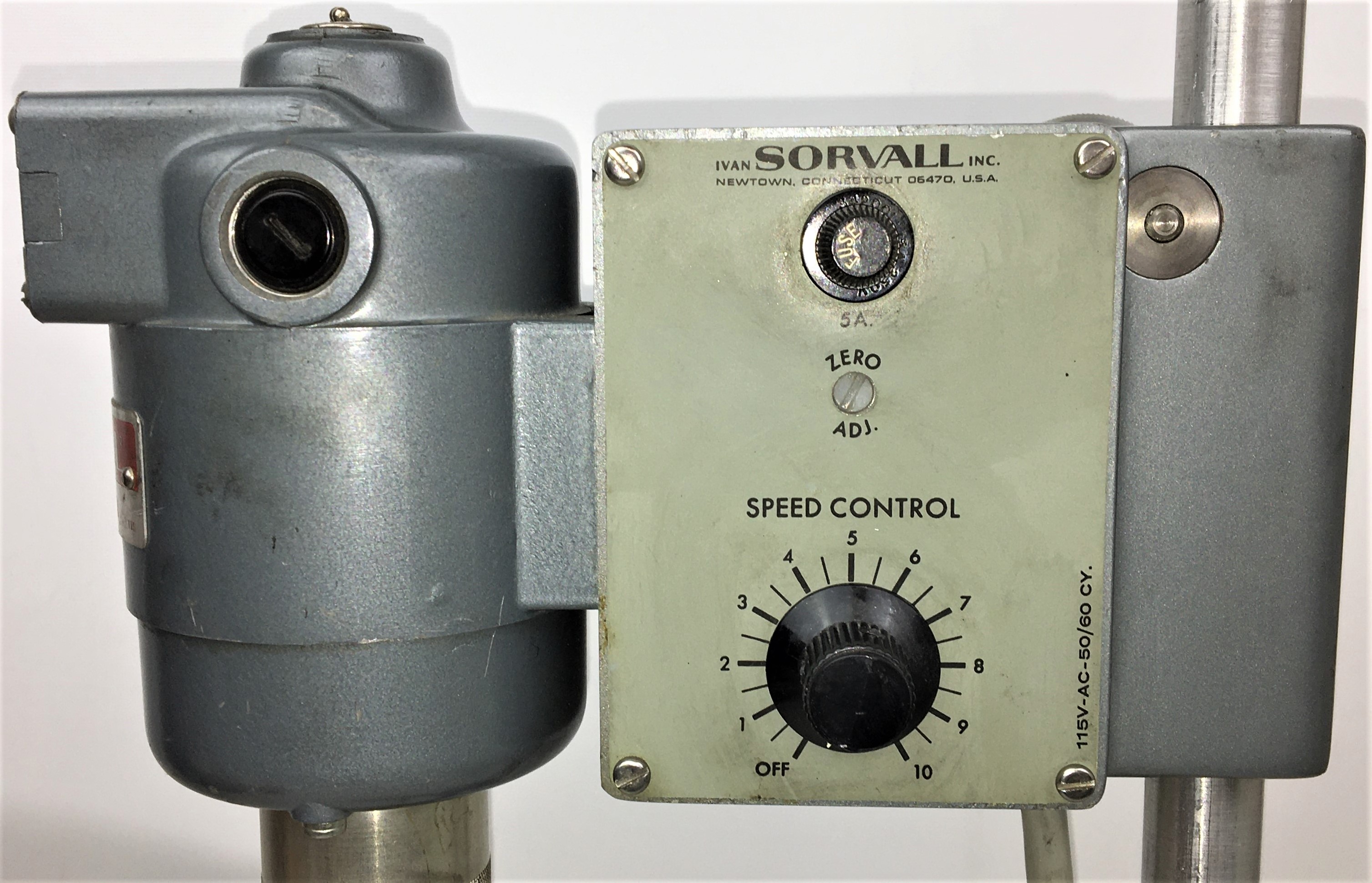 Used Sorvall Omni-Mixer 17150 Homogenizer with Sealed Chamber Assembly