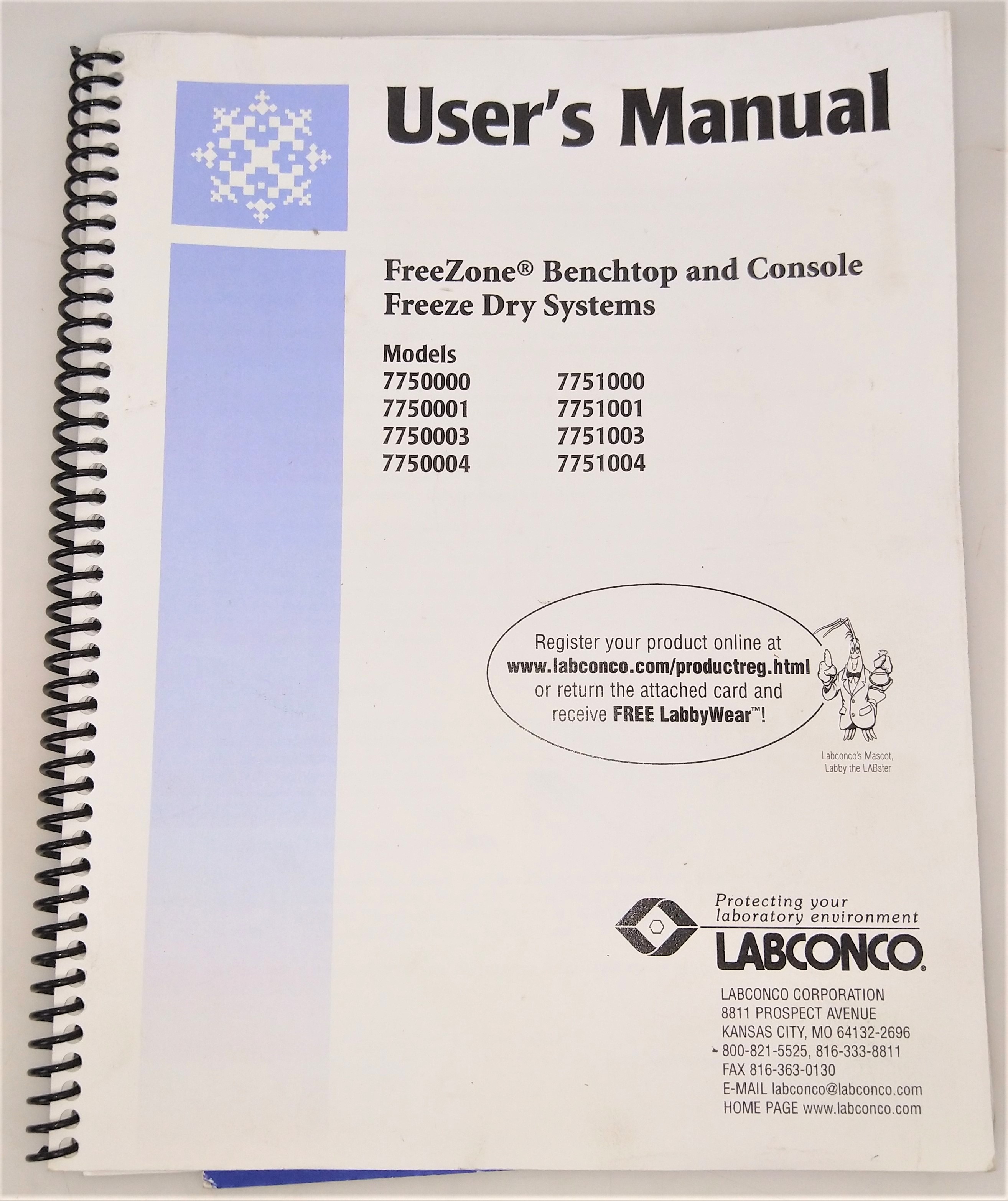 Used Labconco FreeZone 4.5 Benchtop Freeze Dryer