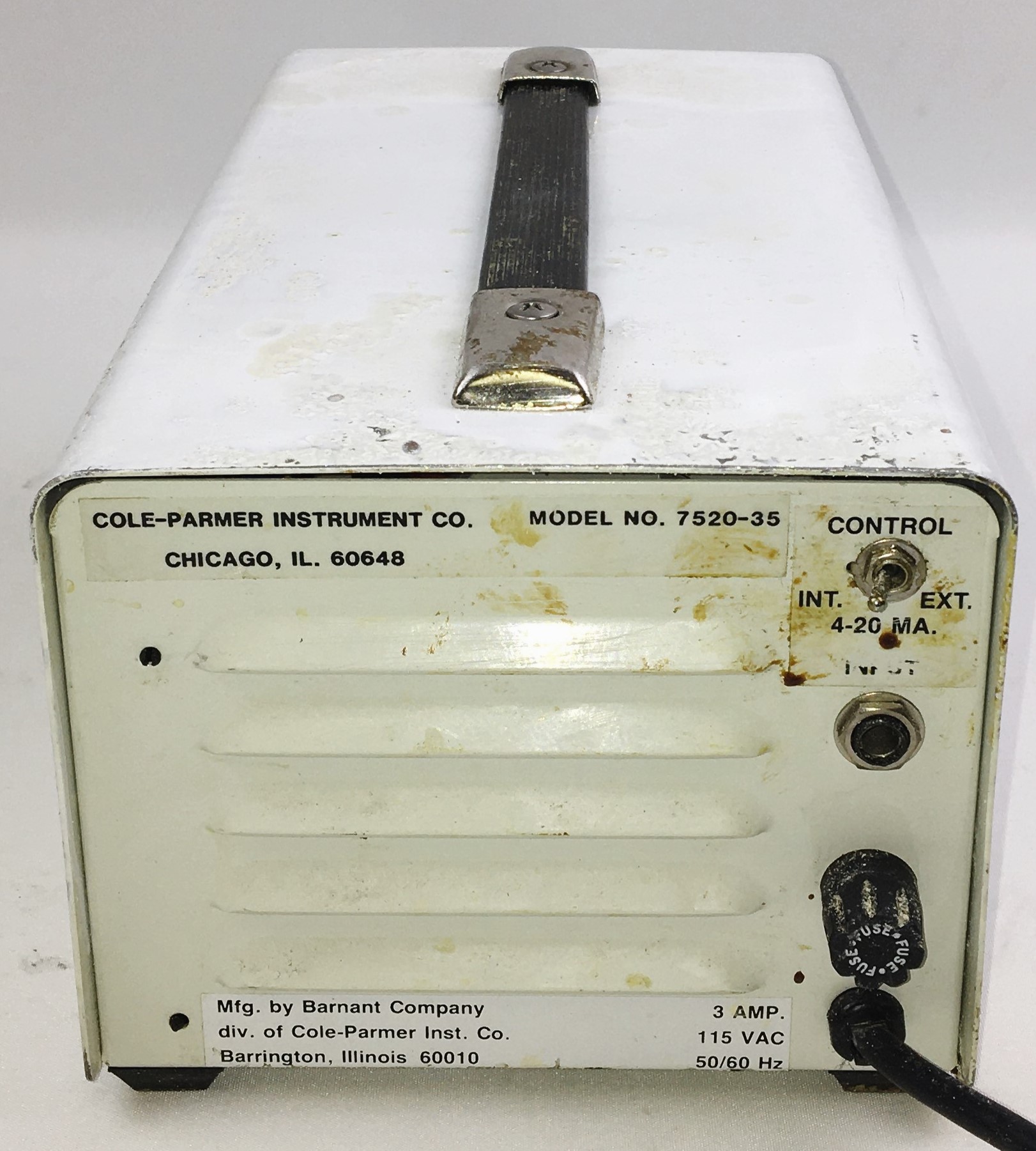 Used Cole-Parmer Masterflex 7520-35 Peristaltic Pump with 7519-00 Cartridge Pump Head