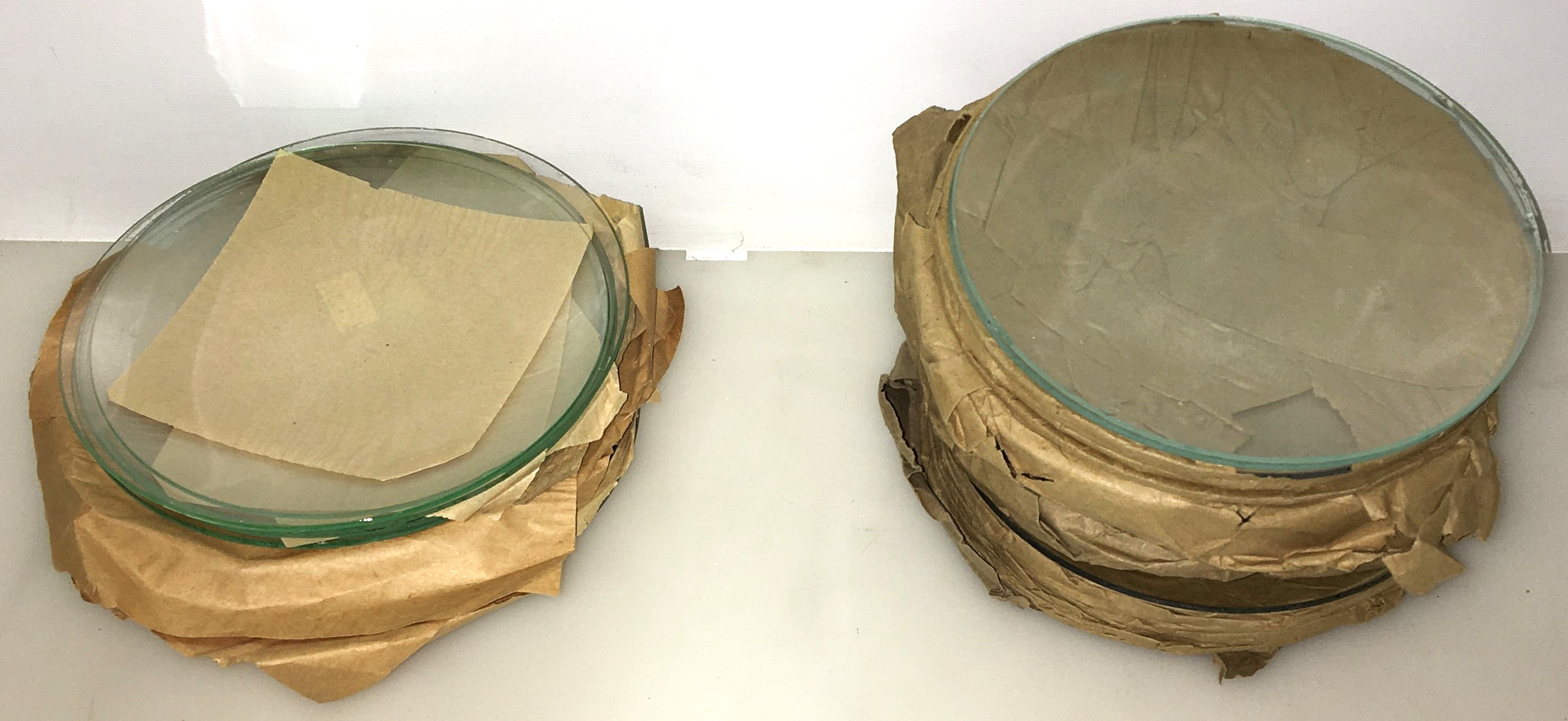 New Open Box Corning PYREX 9985-150 Plain Watch Glass - 150mm (Pack of 55)