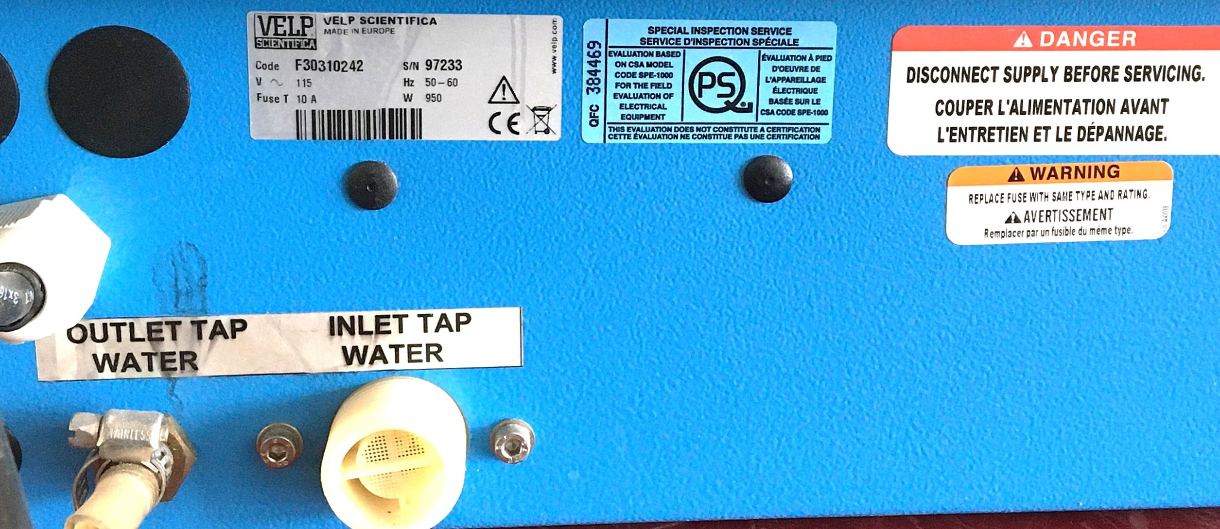 Used VELP SER 148 6-Place Solvent Extractor