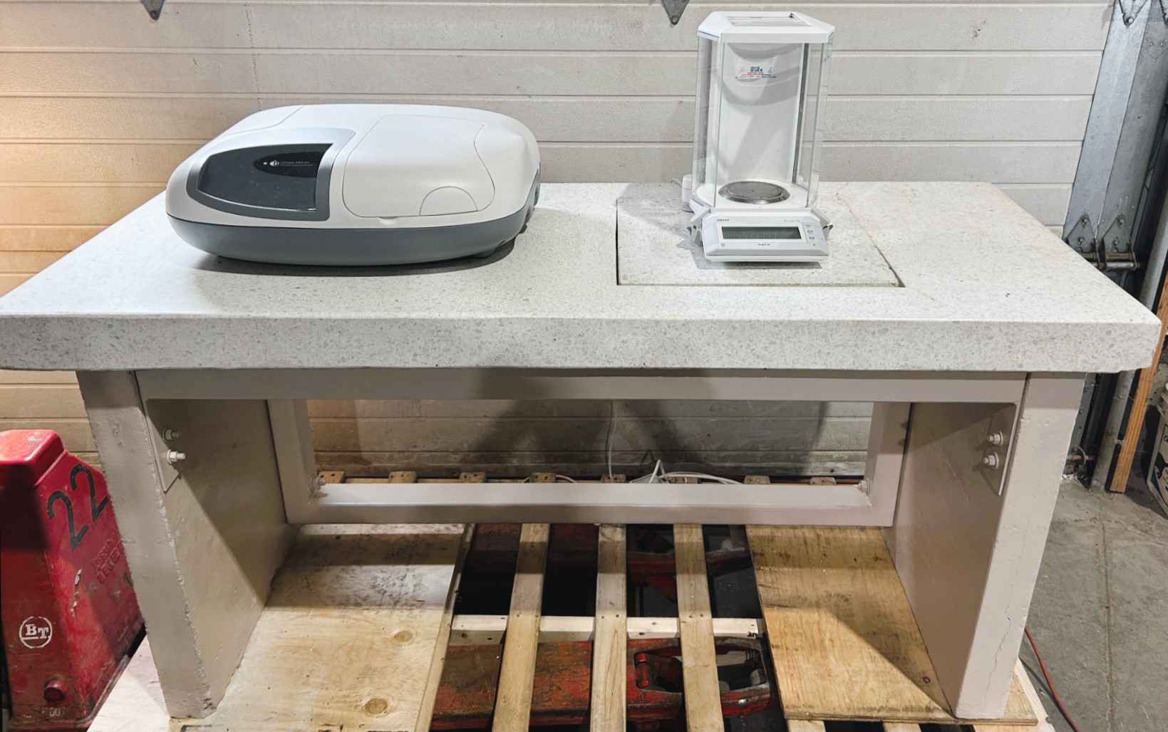 Used Marble Balance Table (60"W x 24"D x 28.5"H)