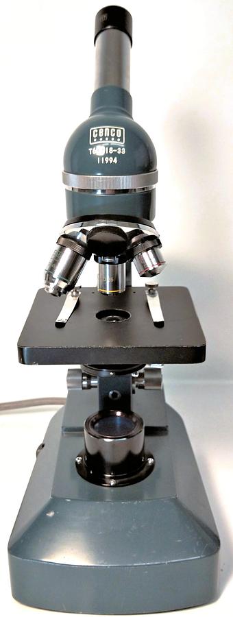 Used Cenco HVS-20 (T60918-33) Monocular Microscope with Illumination (40X to 400X)
