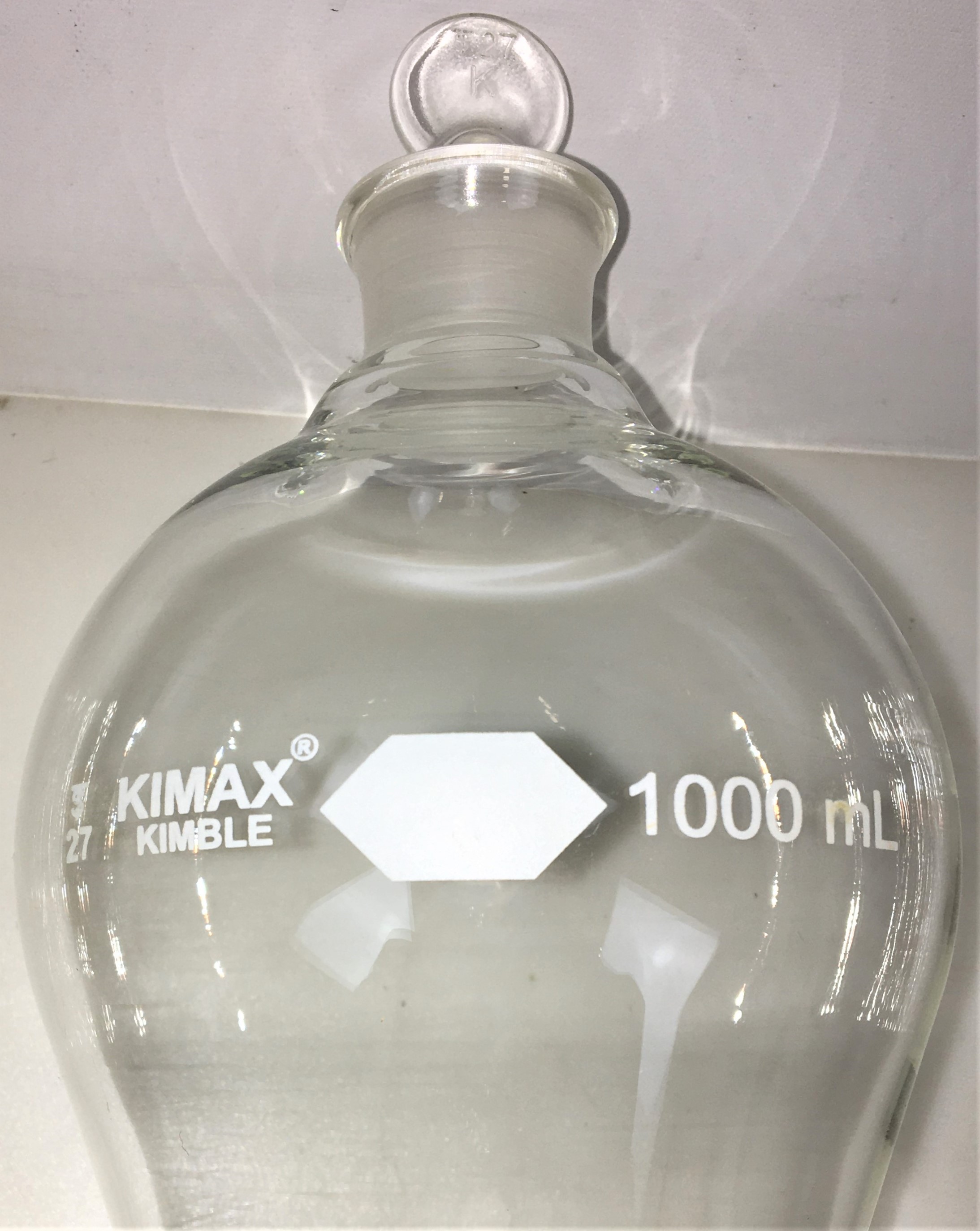 Used Corning or Kimble Squibb Separatory Funnel - 1000mL