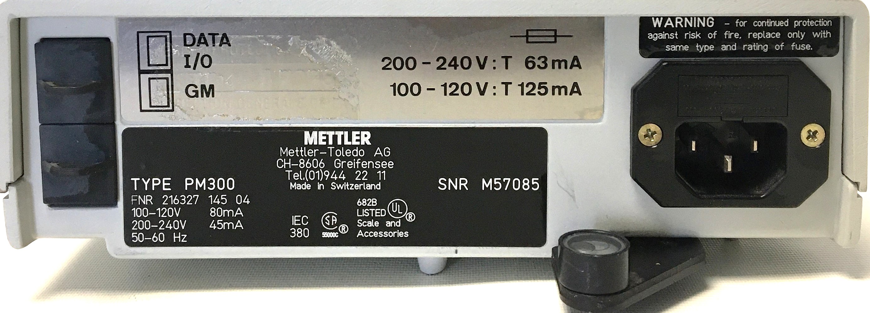 Used Mettler Toledo PM300 Balance (310g x 0.01g)