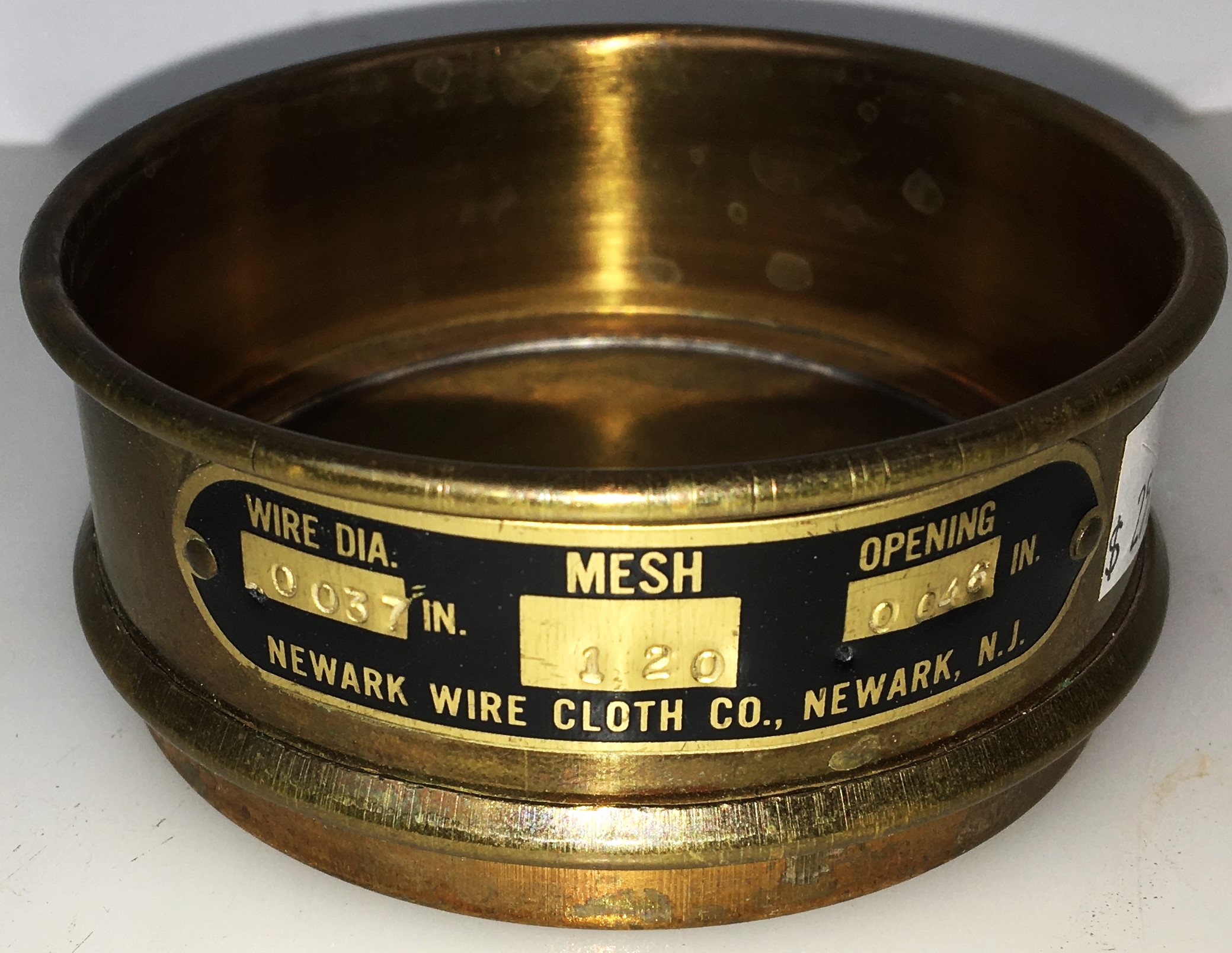 Used Newark Brass Sieve Kit - 3" Diam (Set of 9)