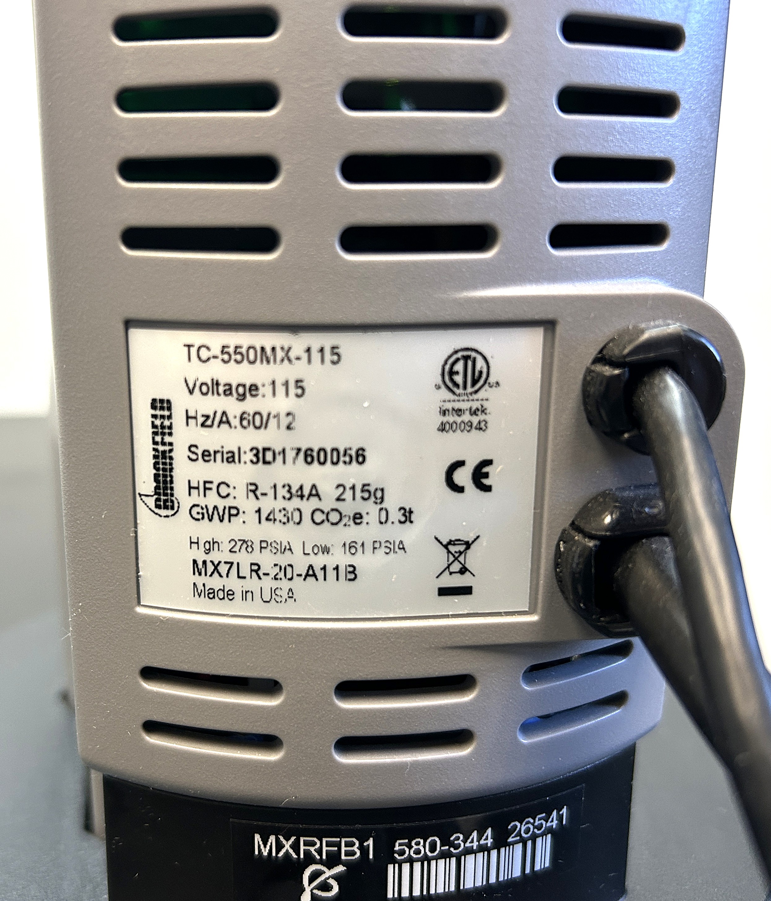 Used Brookfield TC-550 Refrigerated Bath (6L)