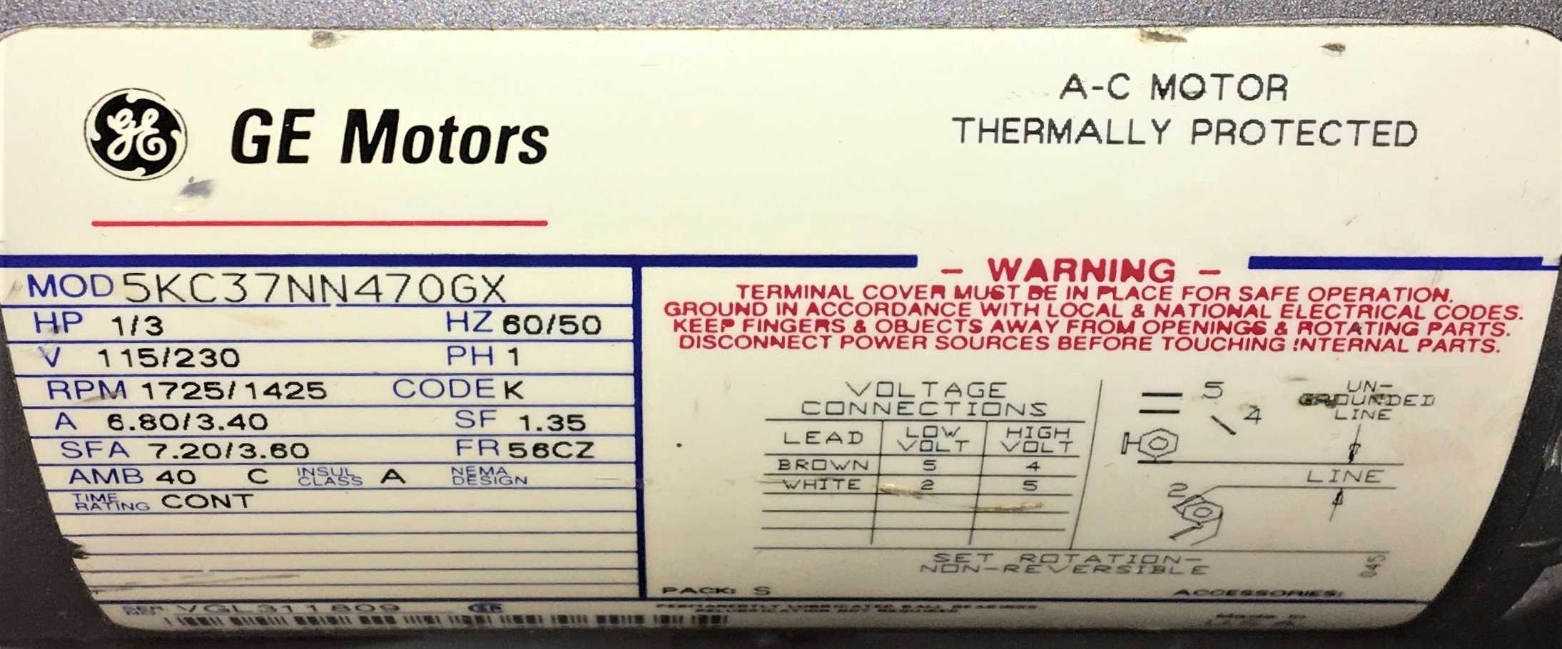 Used Edwards E2M2 Rotary Vacuum Pump - 2cfm 
