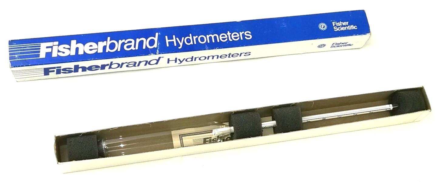 New Open Box Fisherbrand 11-555-C Specific Gravity Hydrometer (0.760 to 0.830°)