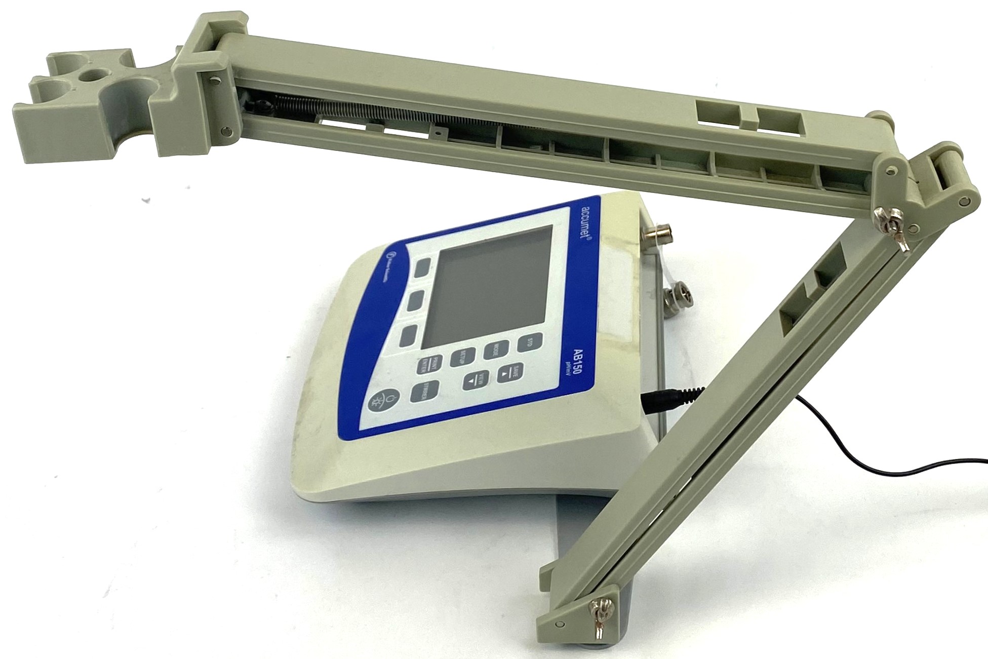 Used Fisher Accumet AB150 pH-mV Meter with Electrode and Support Arm