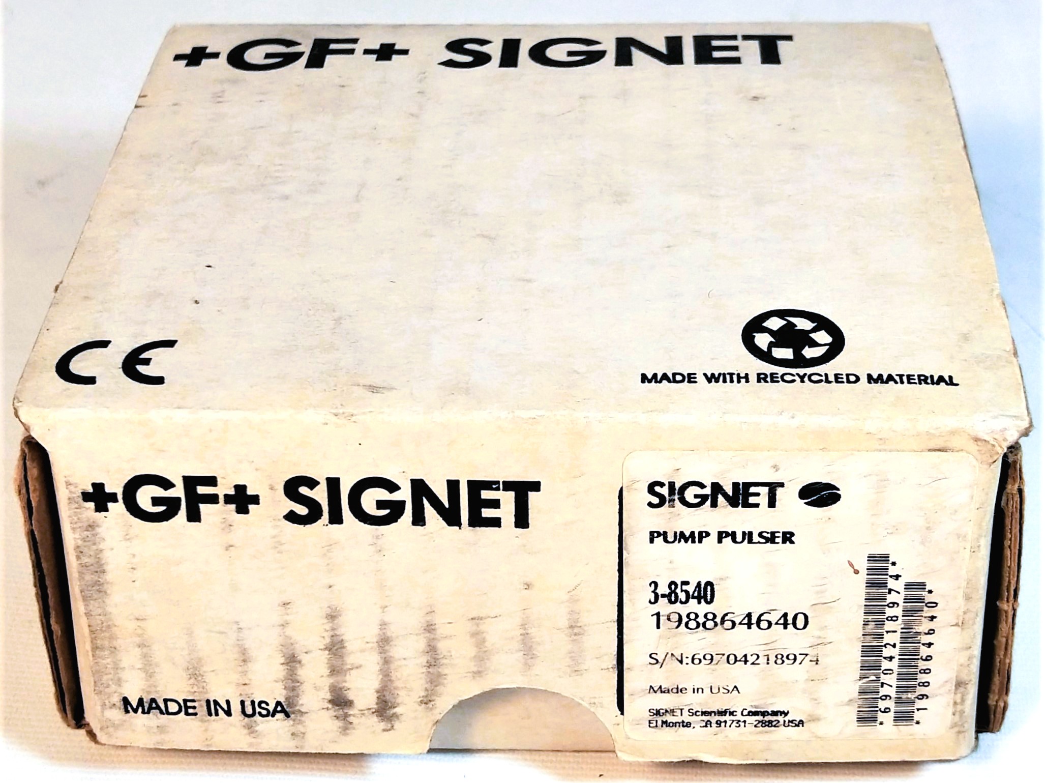 New Open Box GF Signet 3-8540 Pump Pulser Flow Transmitter