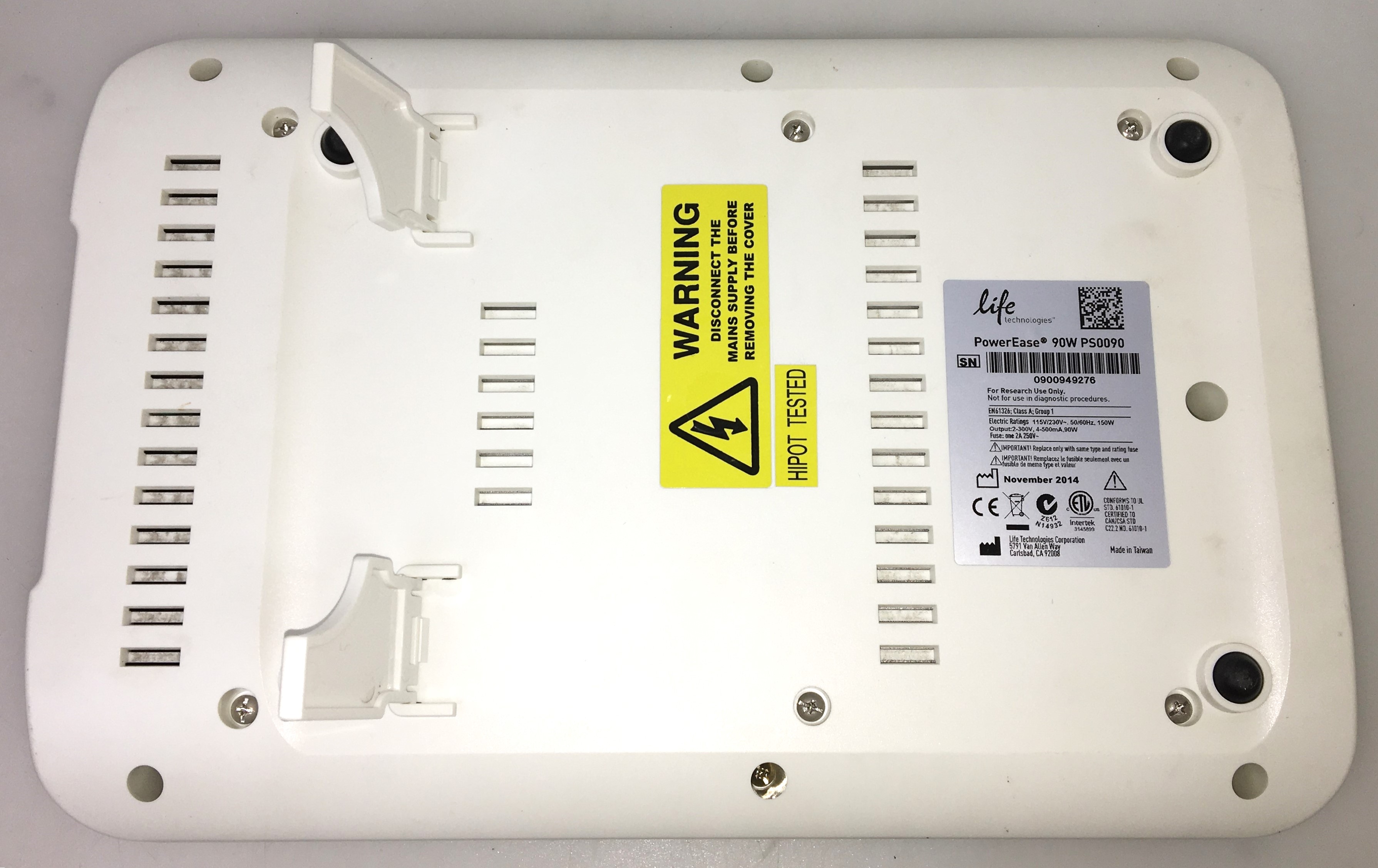 Used Life Technologies Mini Gel Tank with PowerEase 90W Power Supply