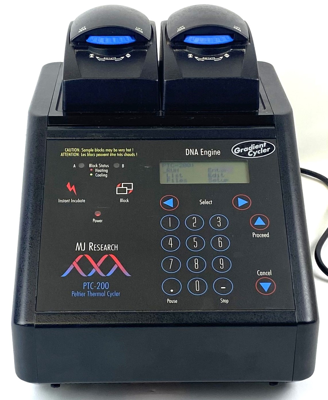 Used MJ Research PTC-200 Thermal Cycler with Alpha Unit Block Assembly