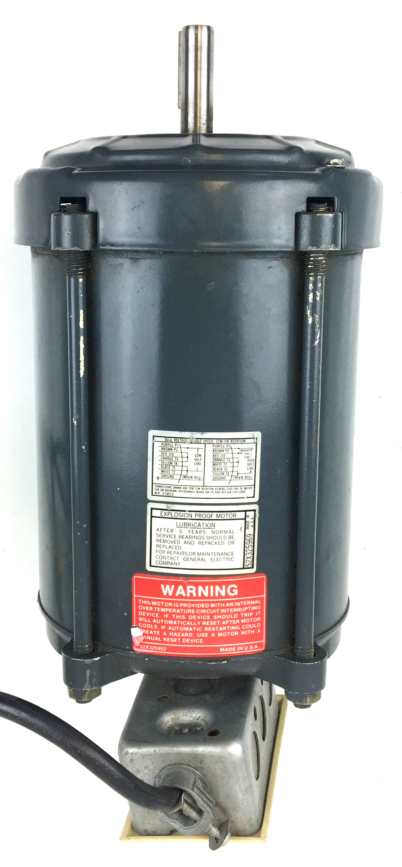 Used General Electric 5KC45MG13882EX Explosion-Proof Motor (1/2 HP)