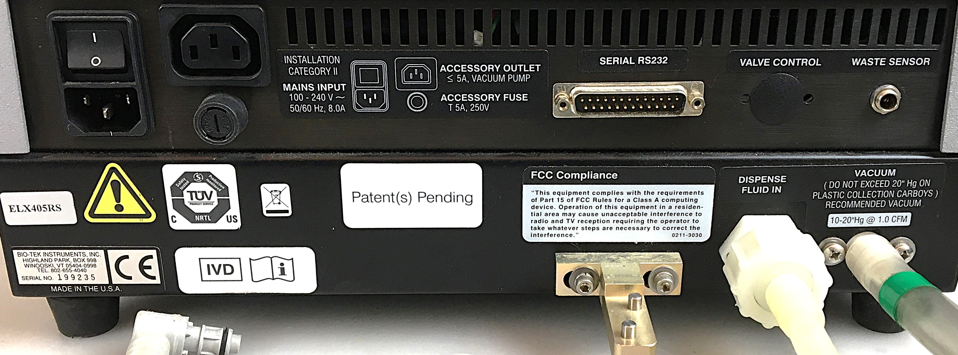 Used BioTek ELx405RS Microplate Washer