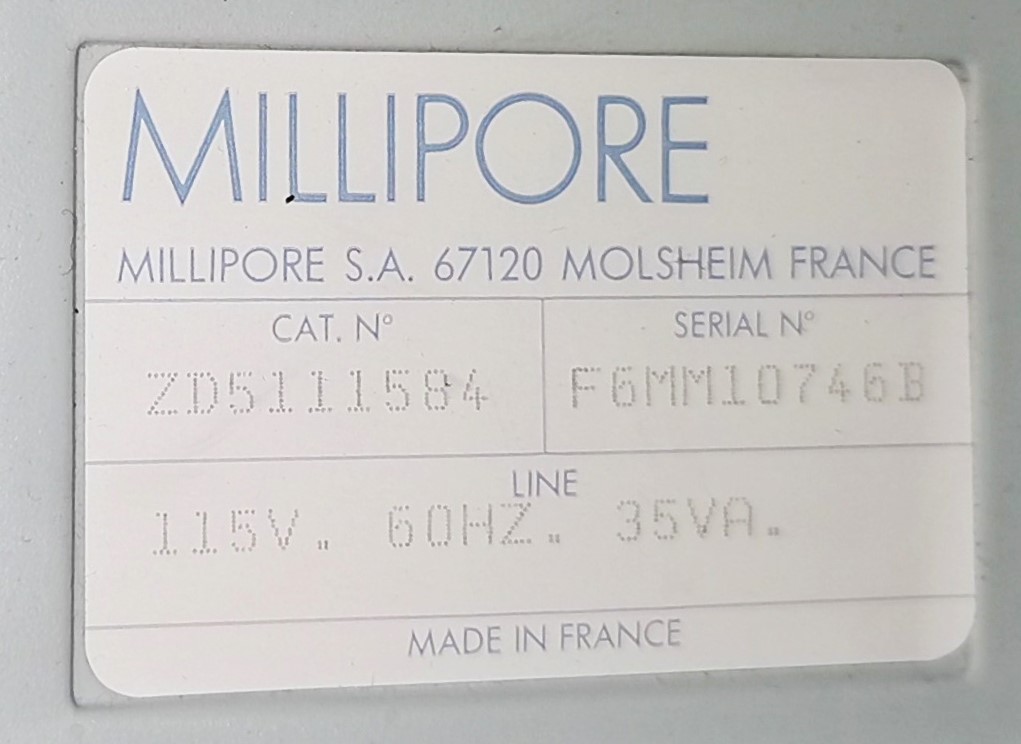 Used Millipore Milli-Q RG Ultra-Pure Water Purifier