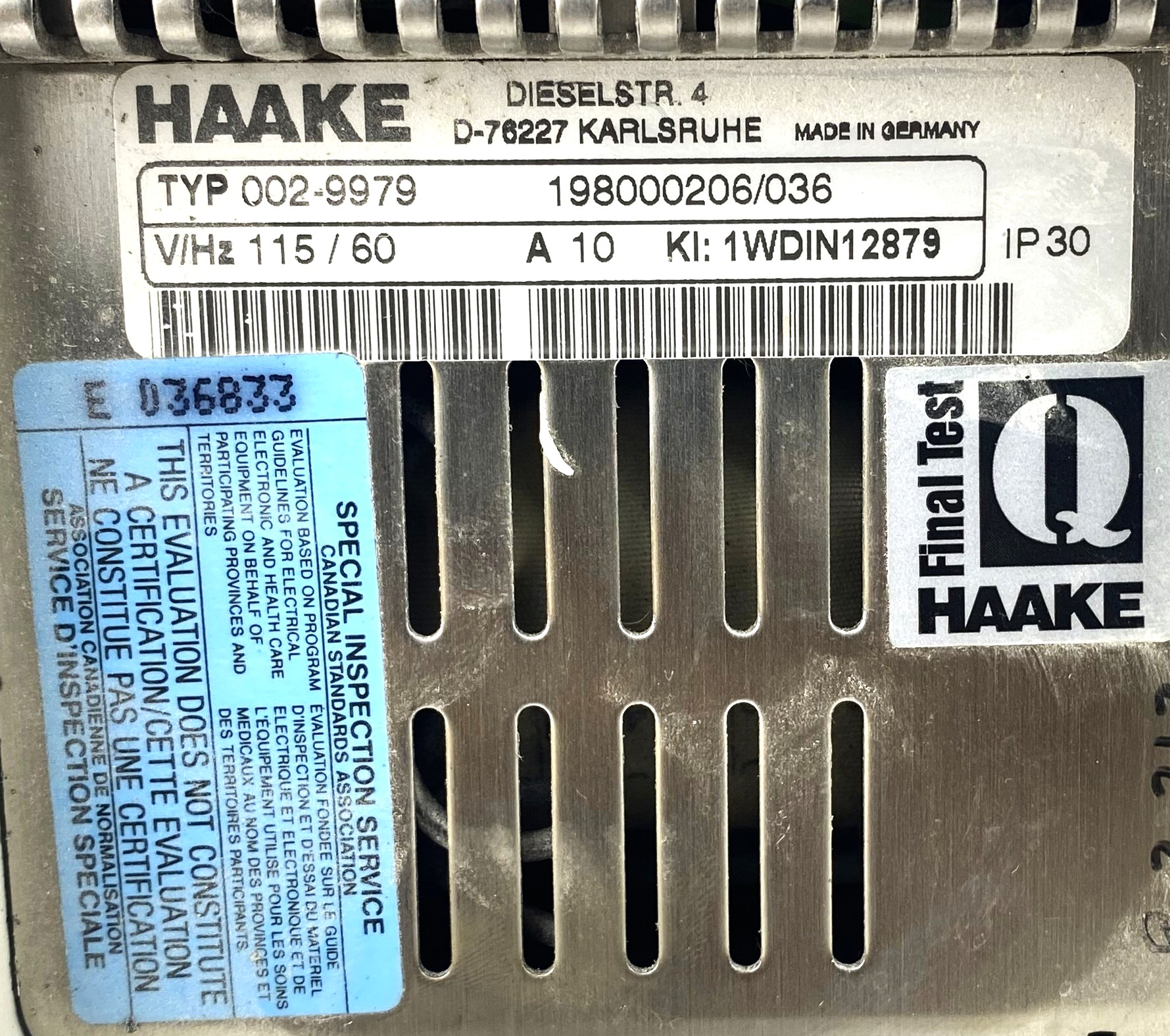 Used Haake DC1-K15 Refrigerated Bath (4.5L)