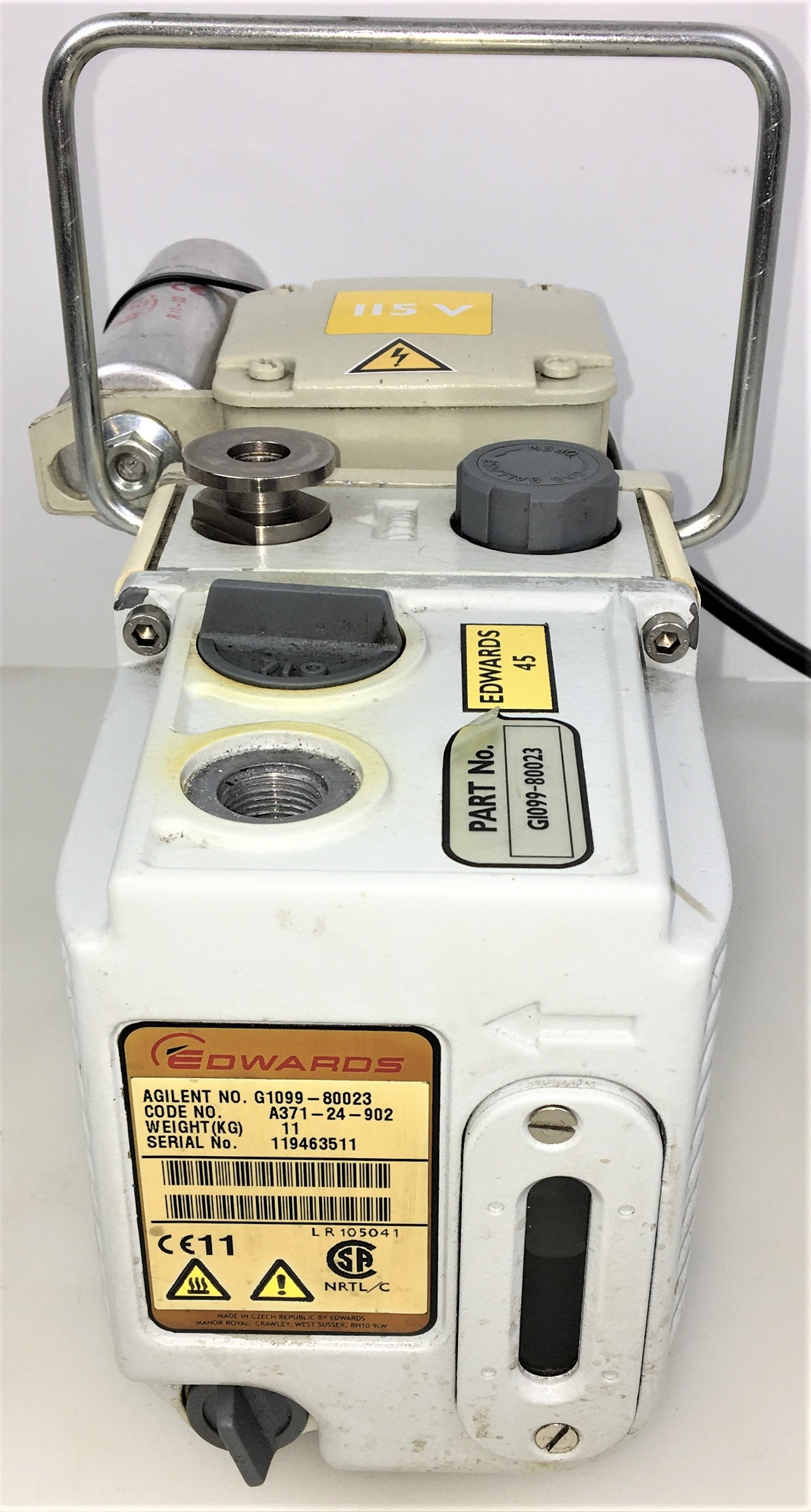 Used Edwards E2M1.5 (Agilent G1099-80023) Rotary Vacuum Pump (1.2cfm)